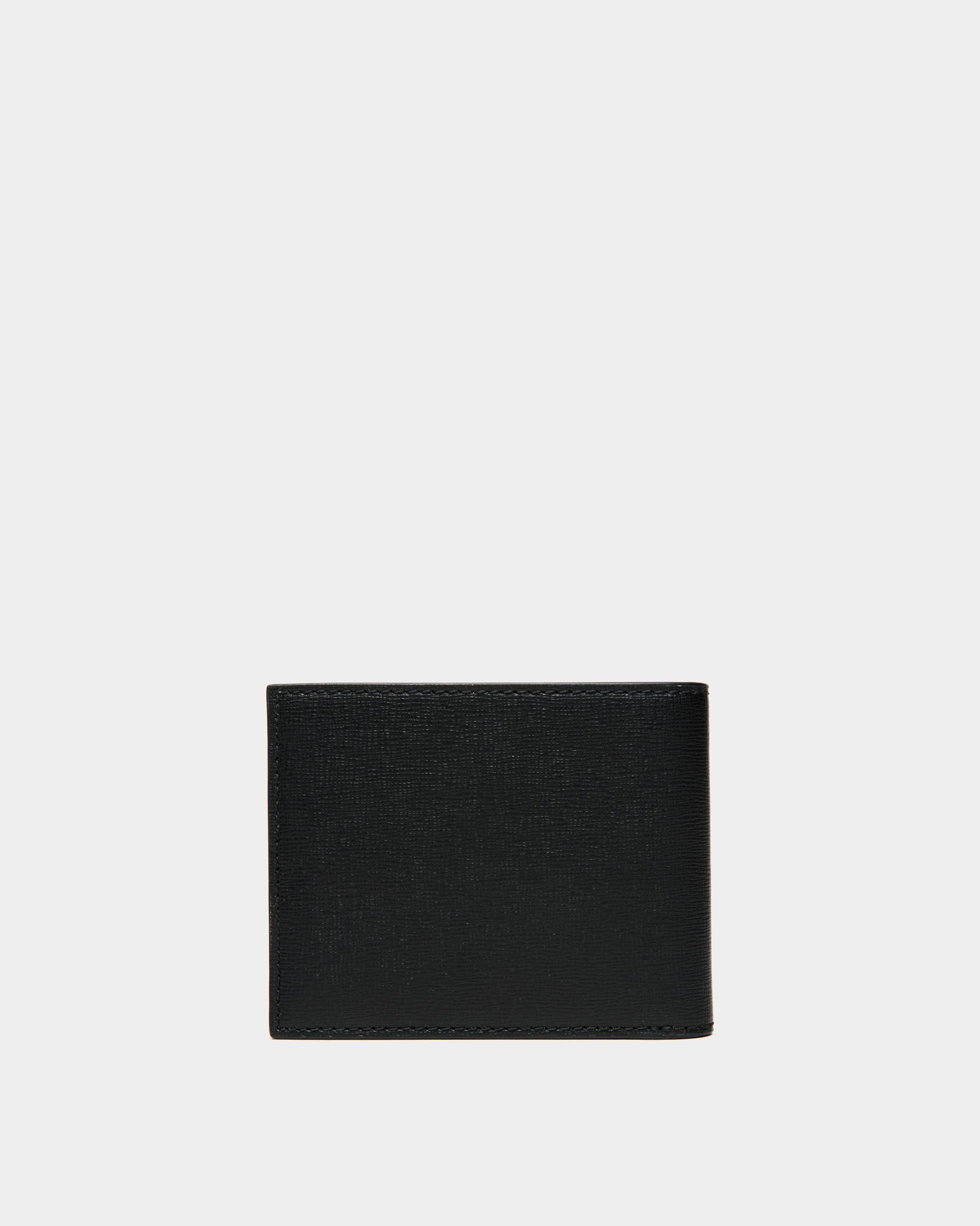 Mythos Bifold Wallet In Black Recycled Leather - Men's - Bally - 02