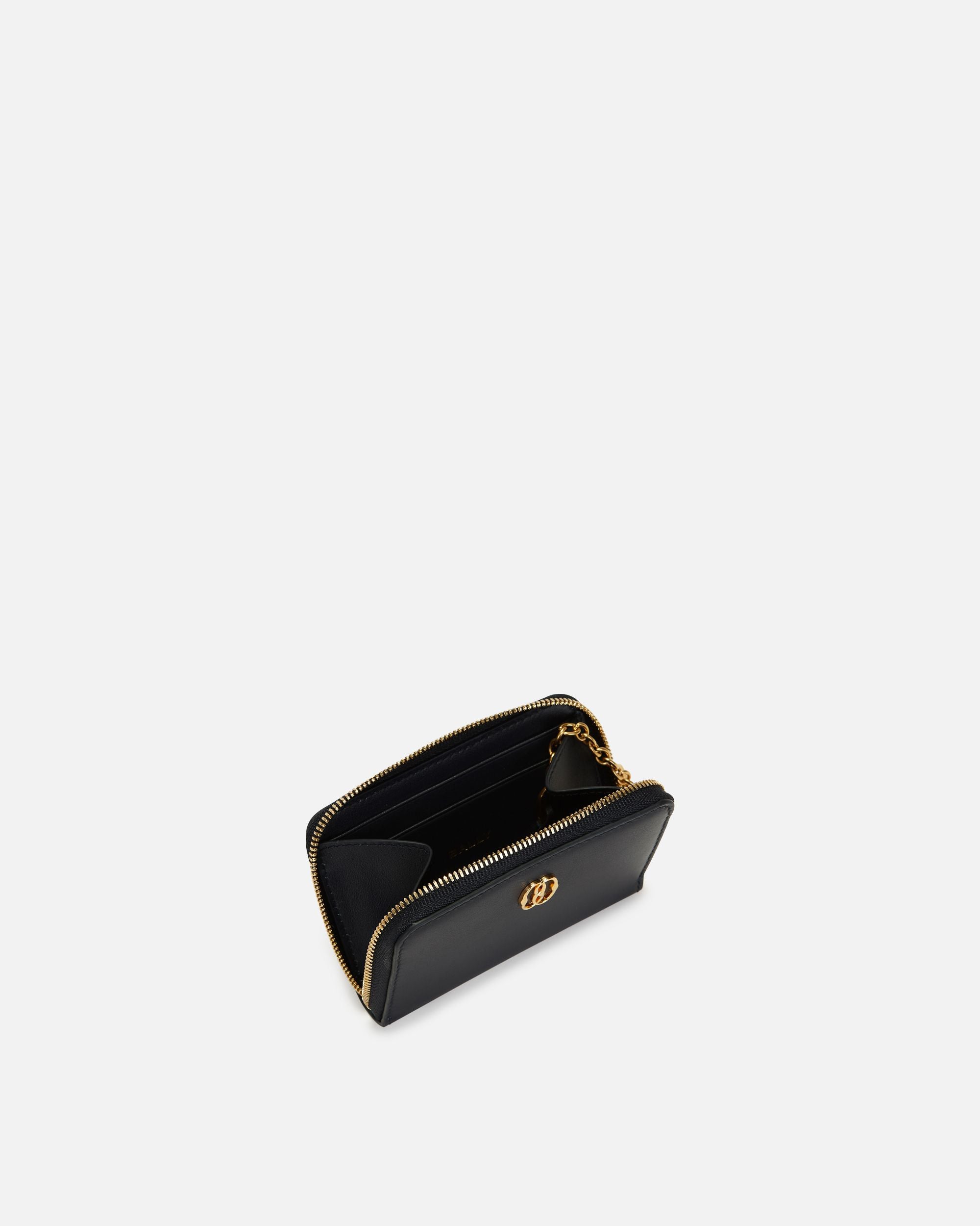 520 Zip Around Wallet In Navy Blue Leather - Men's - Bally - 04