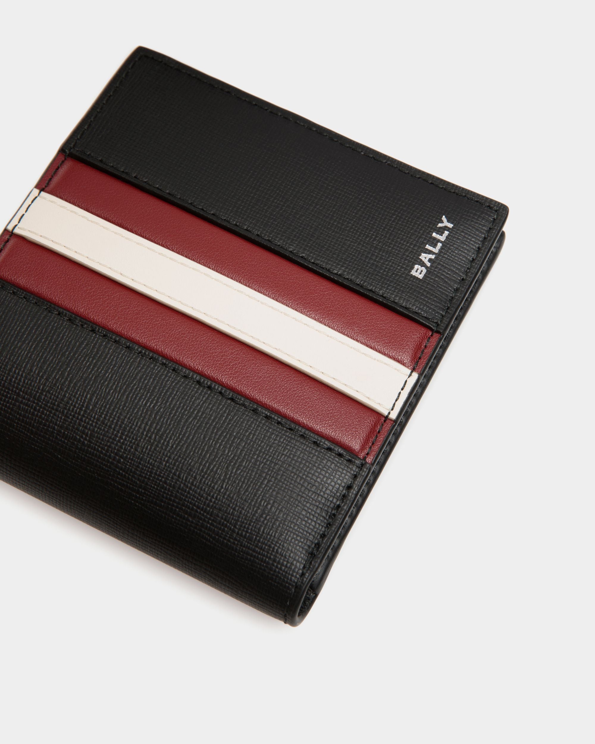 Mythos Bifold In Black Recycled Leather - Men's - Bally - 04