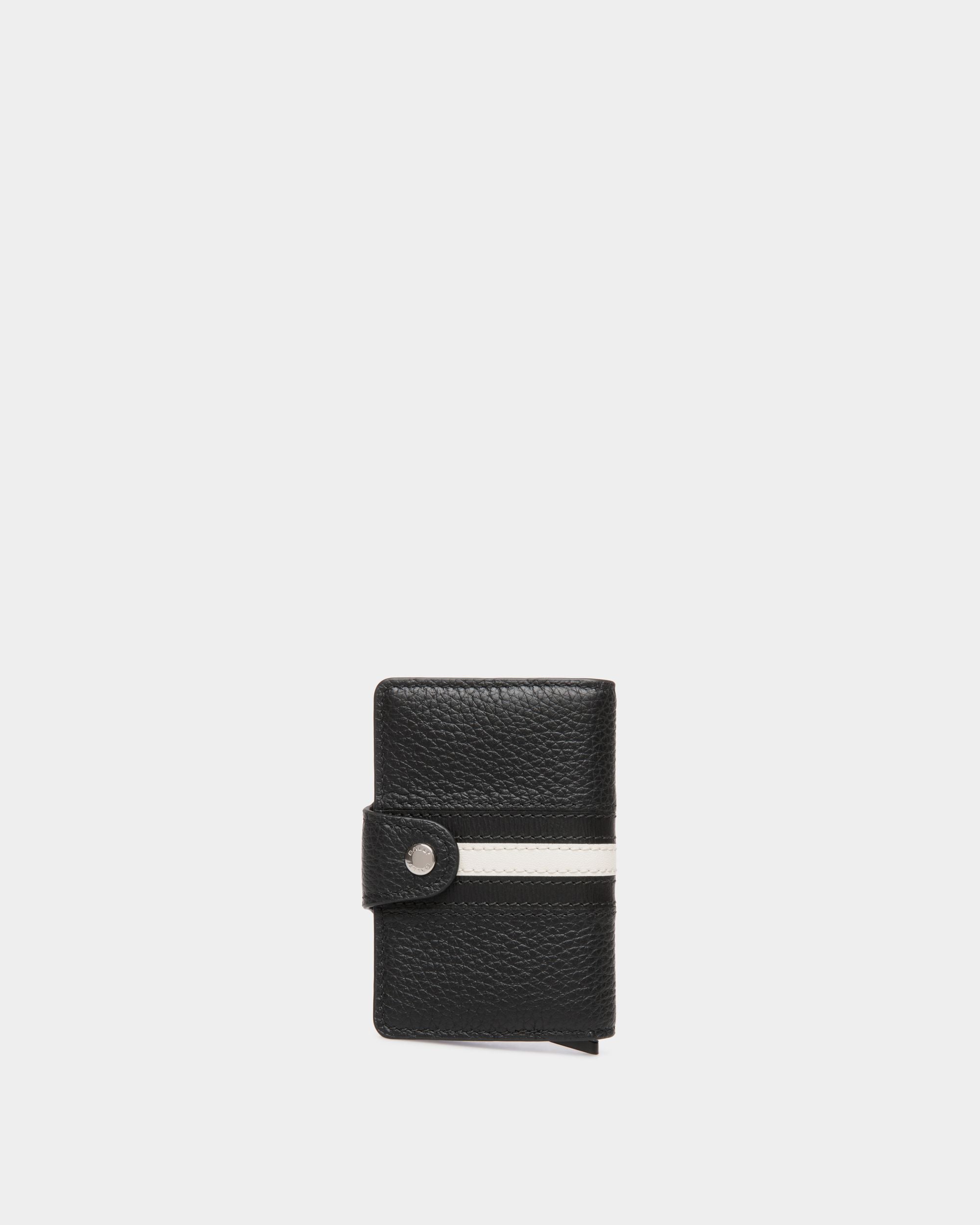 Ribbon Smart Wallet in Black Leather - Men's - Bally - 02