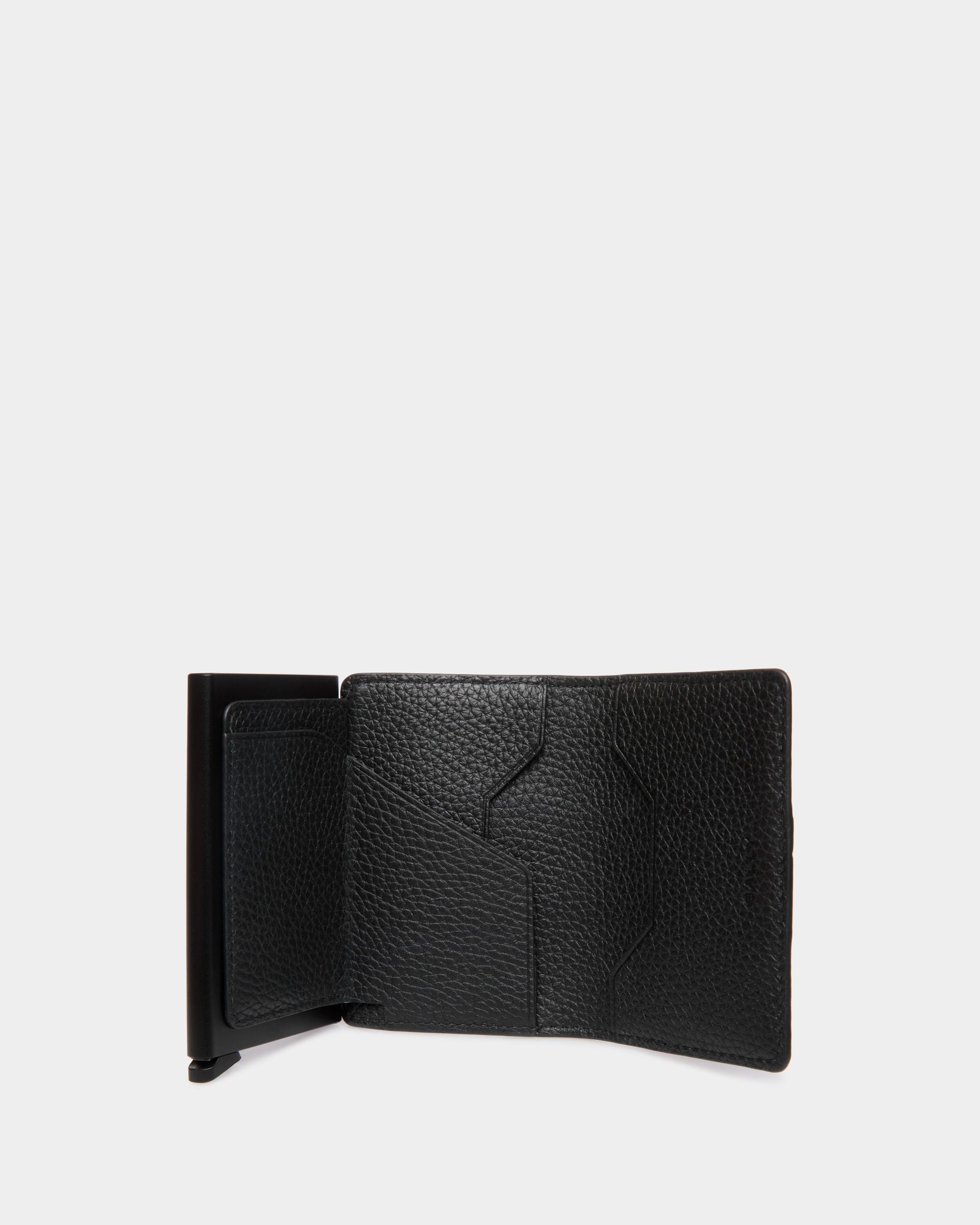 Ribbon Smart Wallet in Black Leather - Men's - Bally - 03