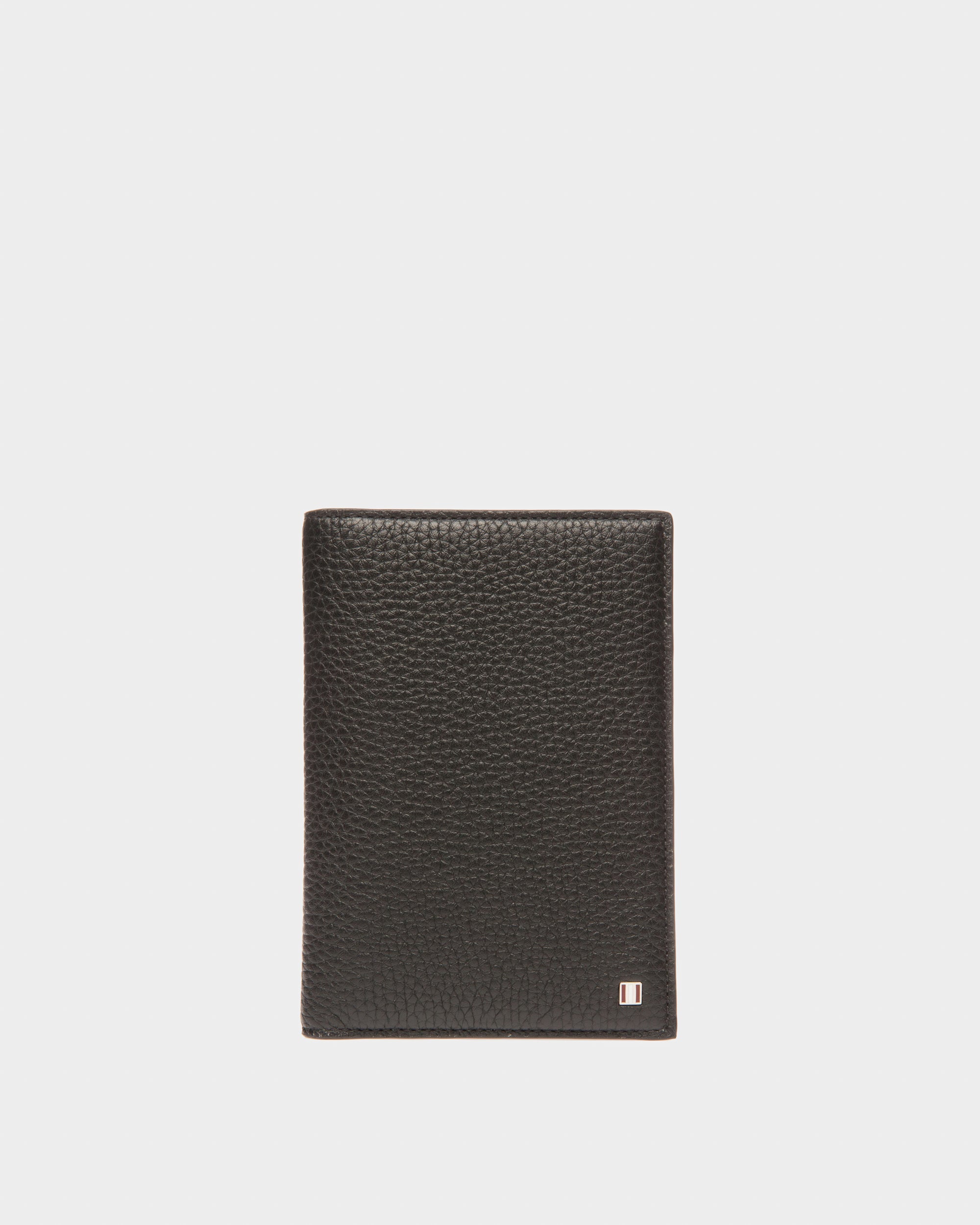 Bovert Leather Passport Holder In Black - Men's - Bally - 01