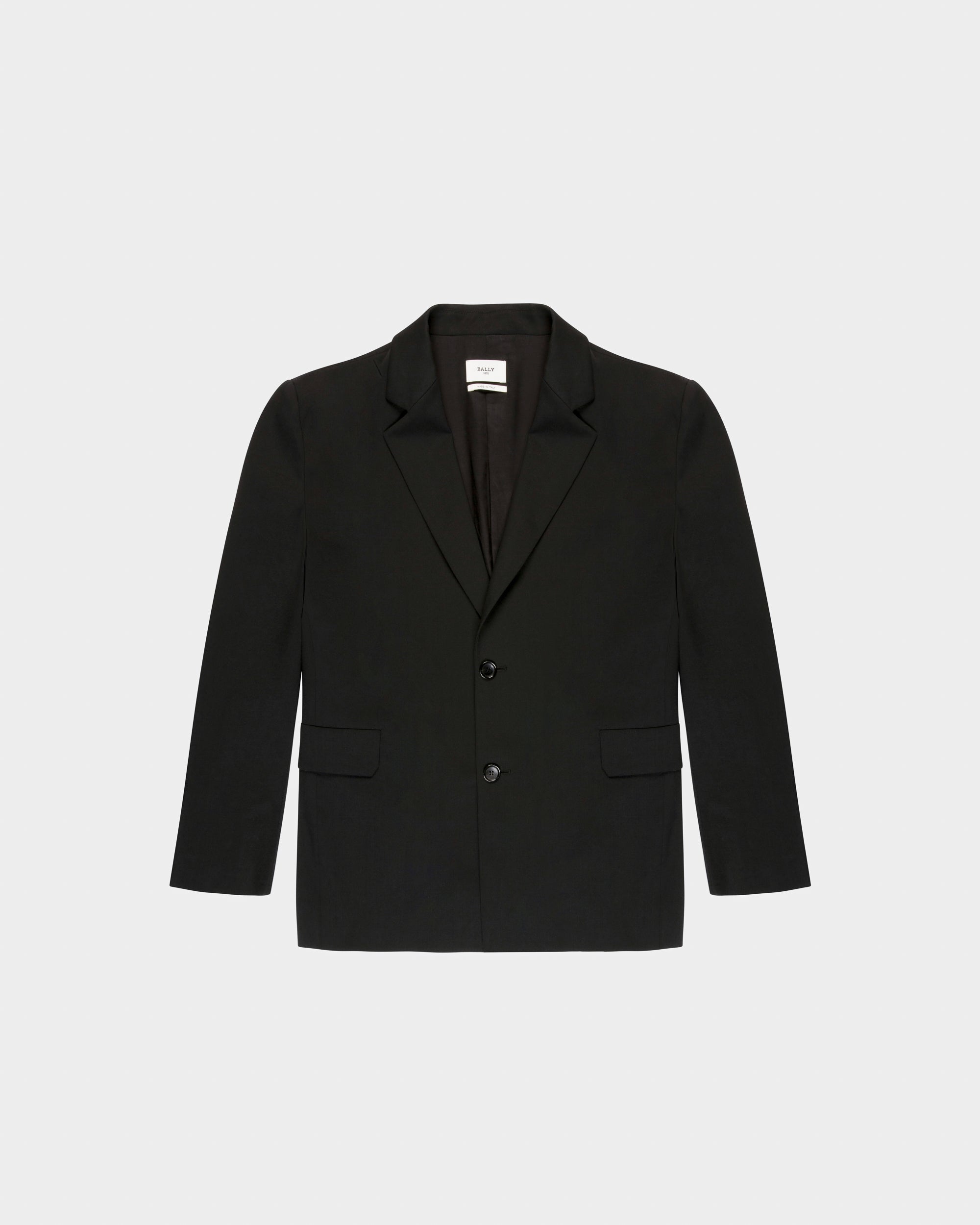 Wool Mix Jacket In Black - Men's - Bally - 01