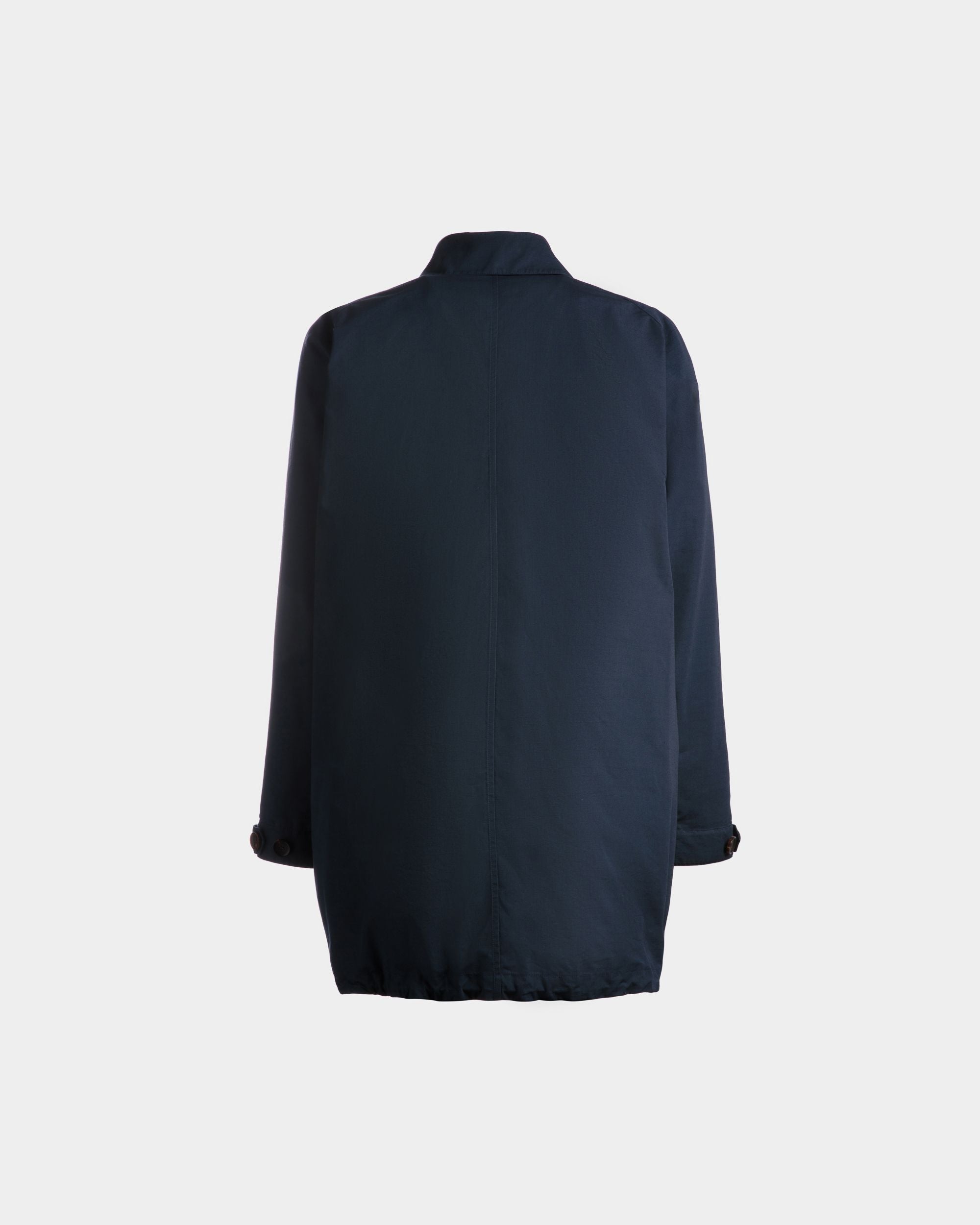 Coat in Navy Blue Nylon - Men's - Bally - 07