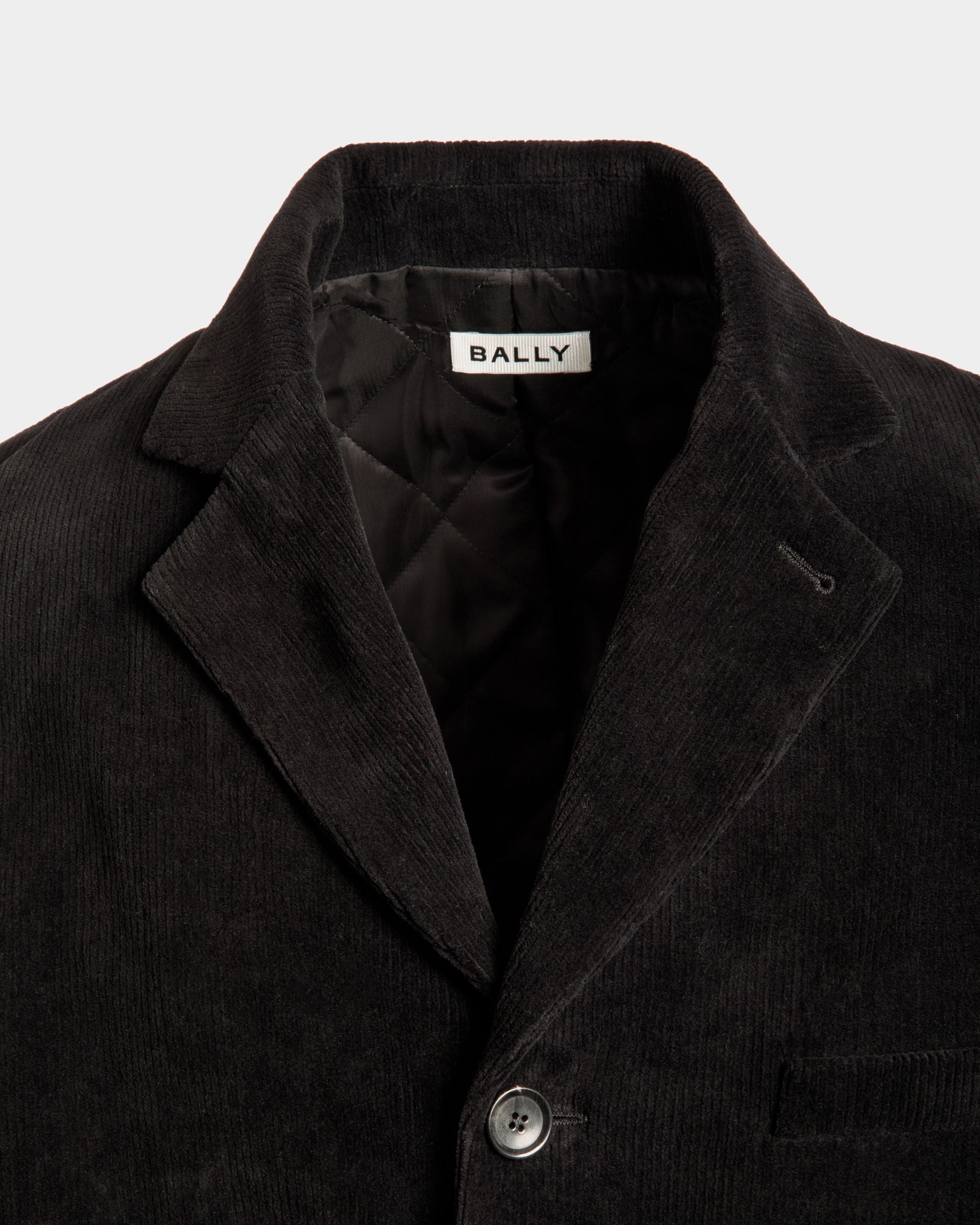 Blazer In Black Cotton Corduroy - Men's - Bally - 04