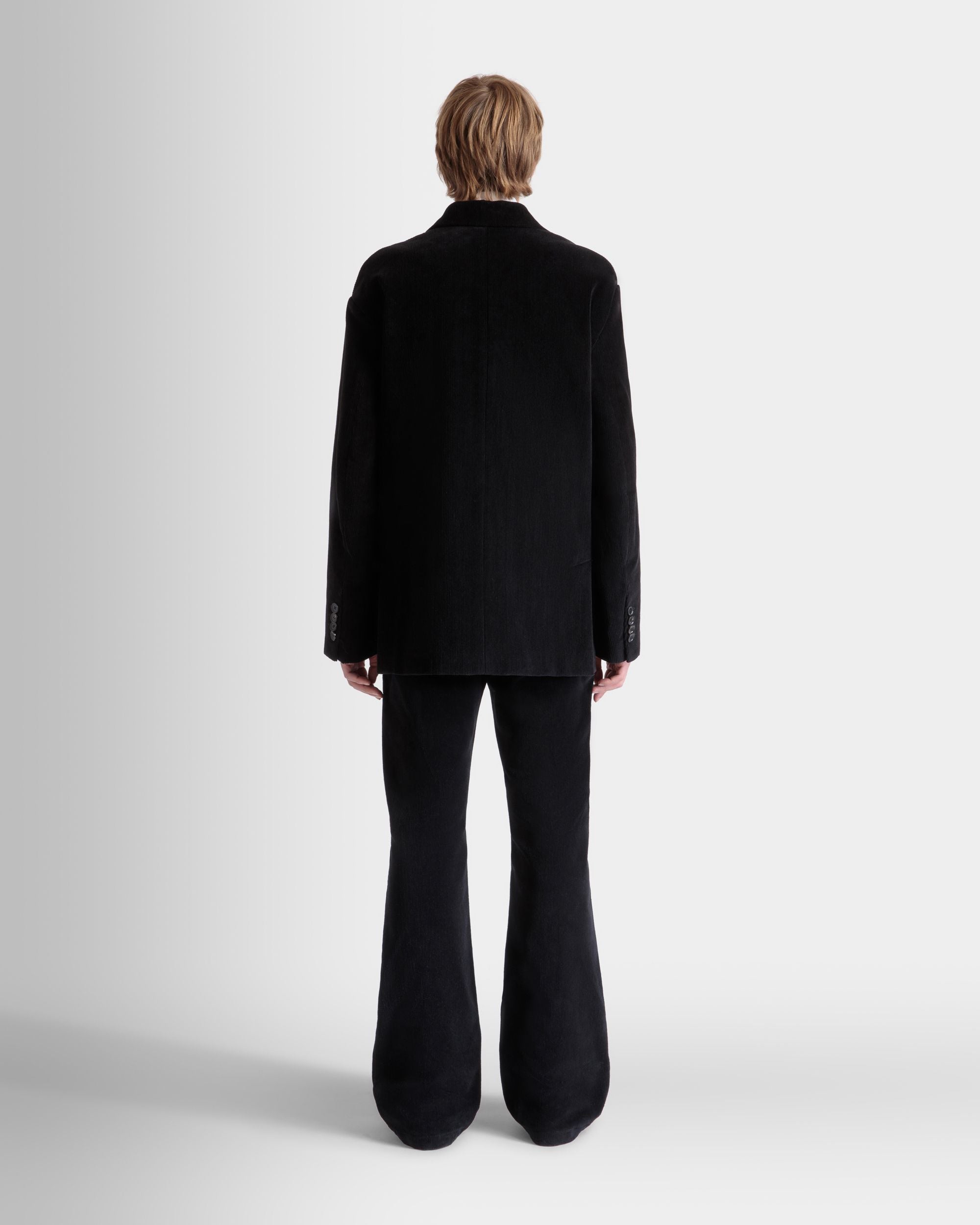 Blazer In Black Cotton Corduroy - Men's - Bally - 06