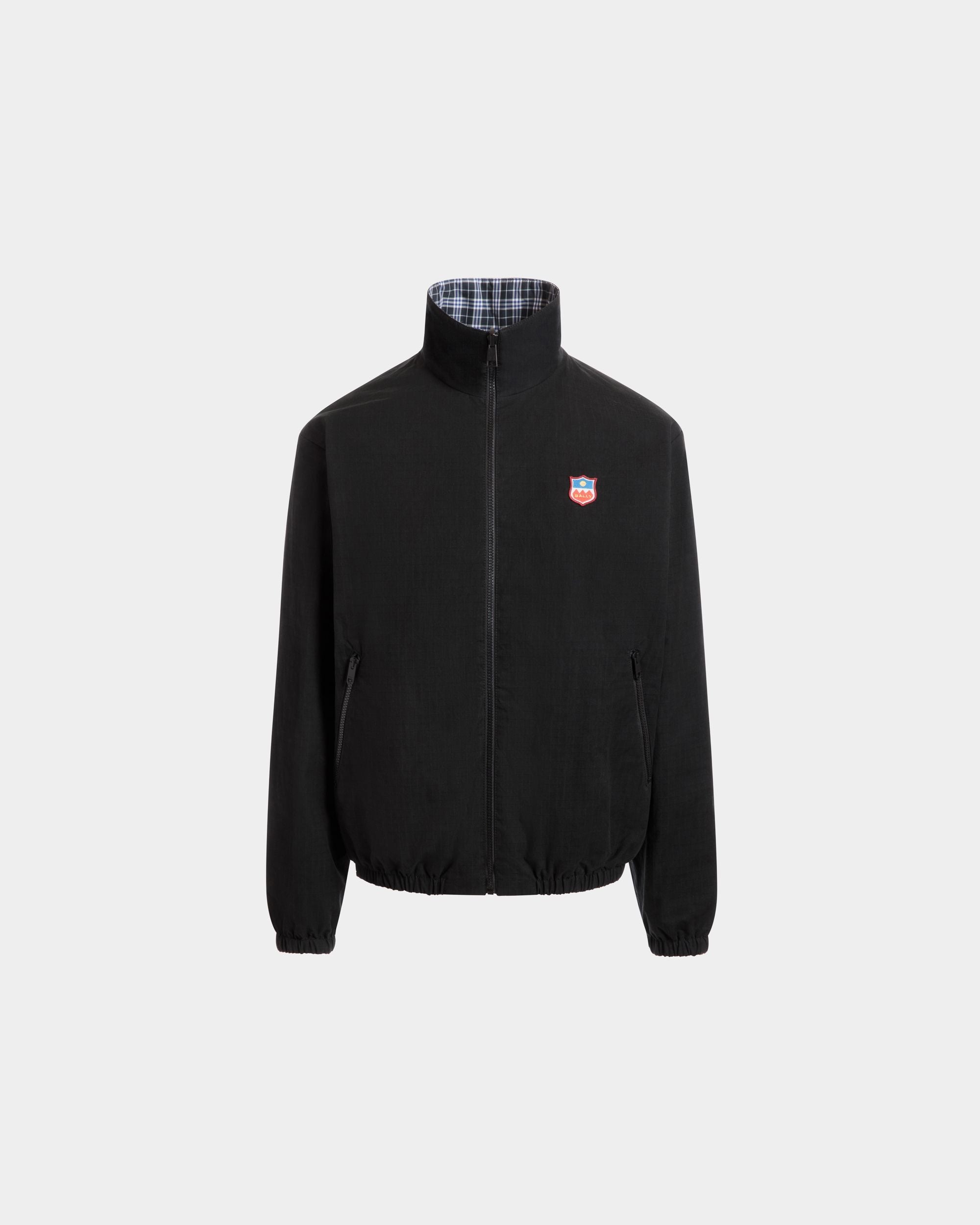 Reversible Bomber in a Black Cotton Blend - Men's - Bally - 01