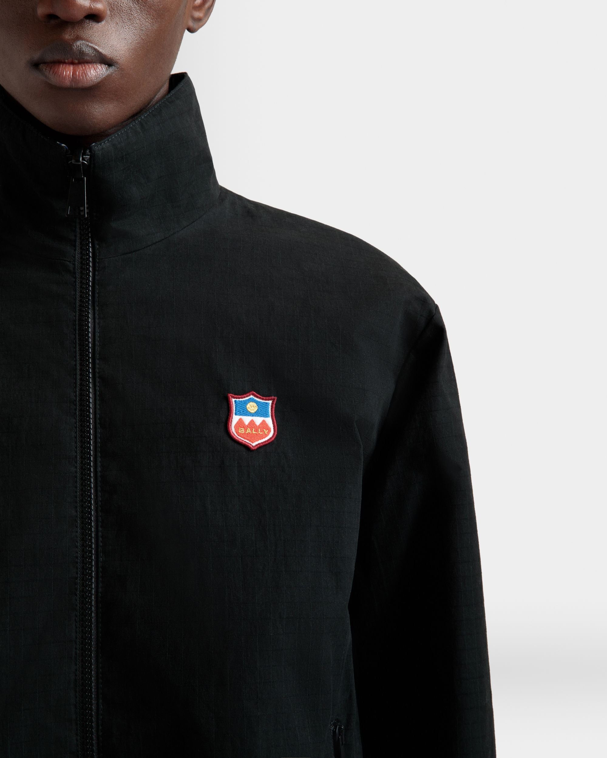 Reversible Bomber in a Black Cotton Blend - Men's - Bally - 02