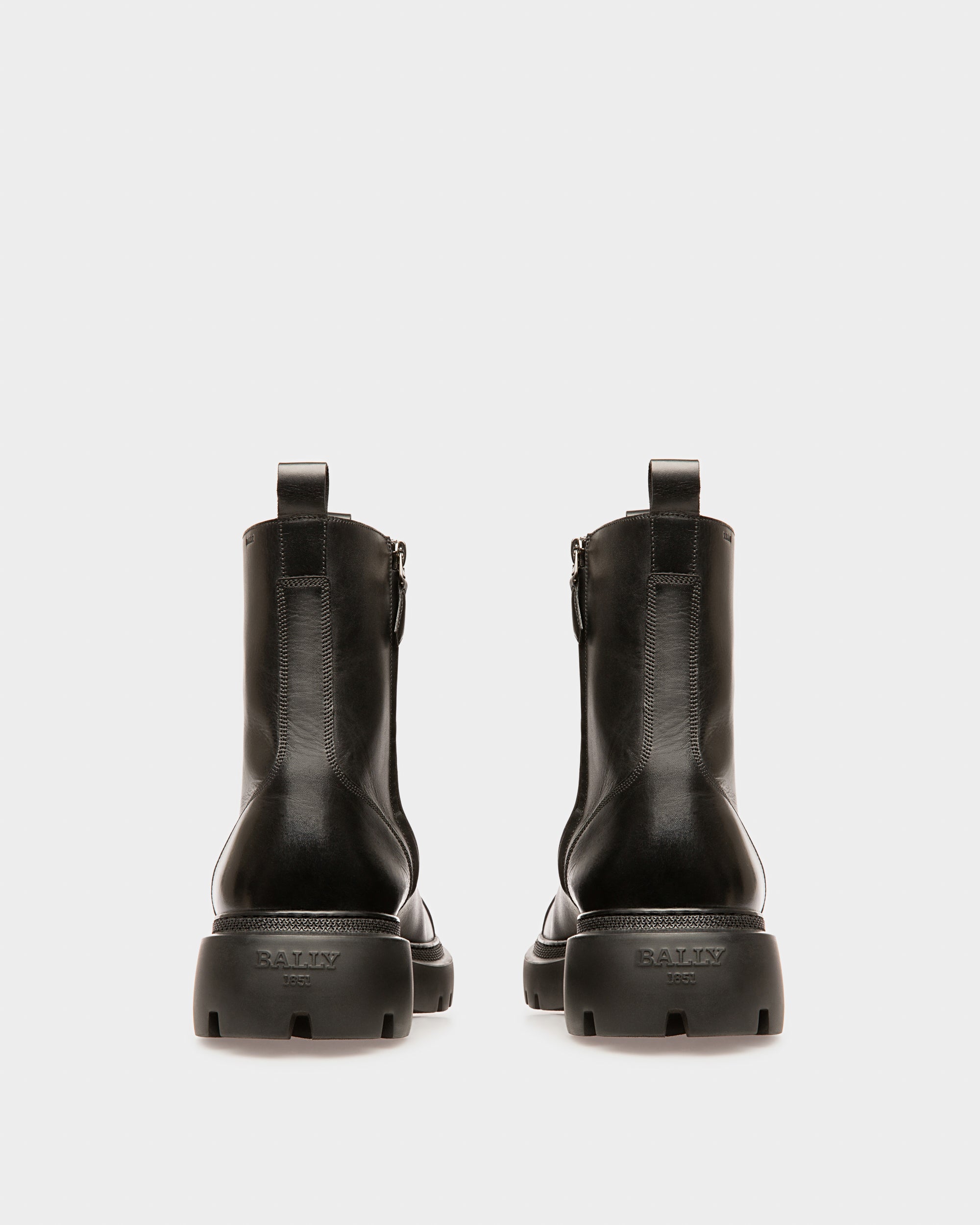 Vaughen Leather Boots In Black - Men's - Bally - 04
