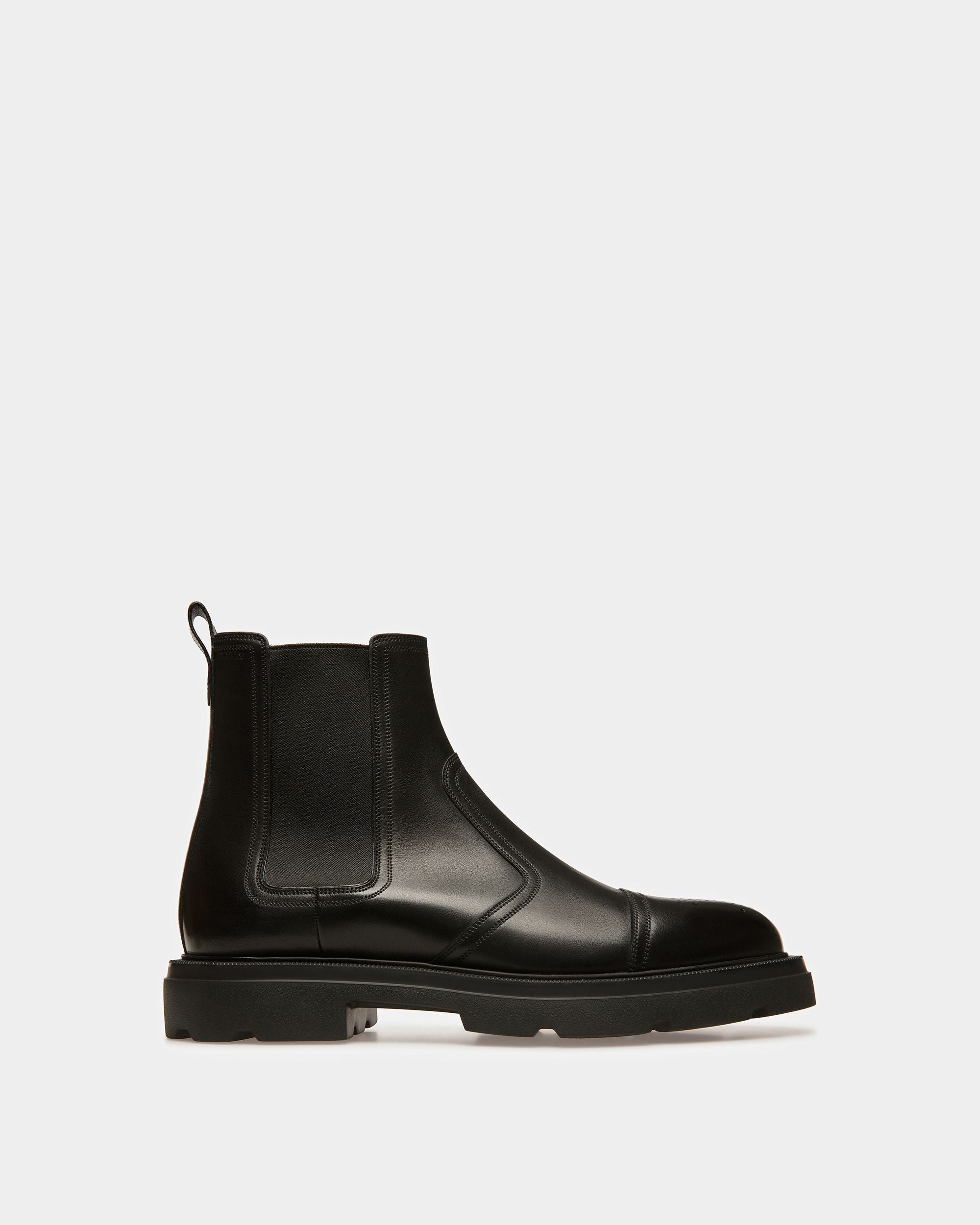 Zecron Leather Boots In Black - Men's - Bally - 01