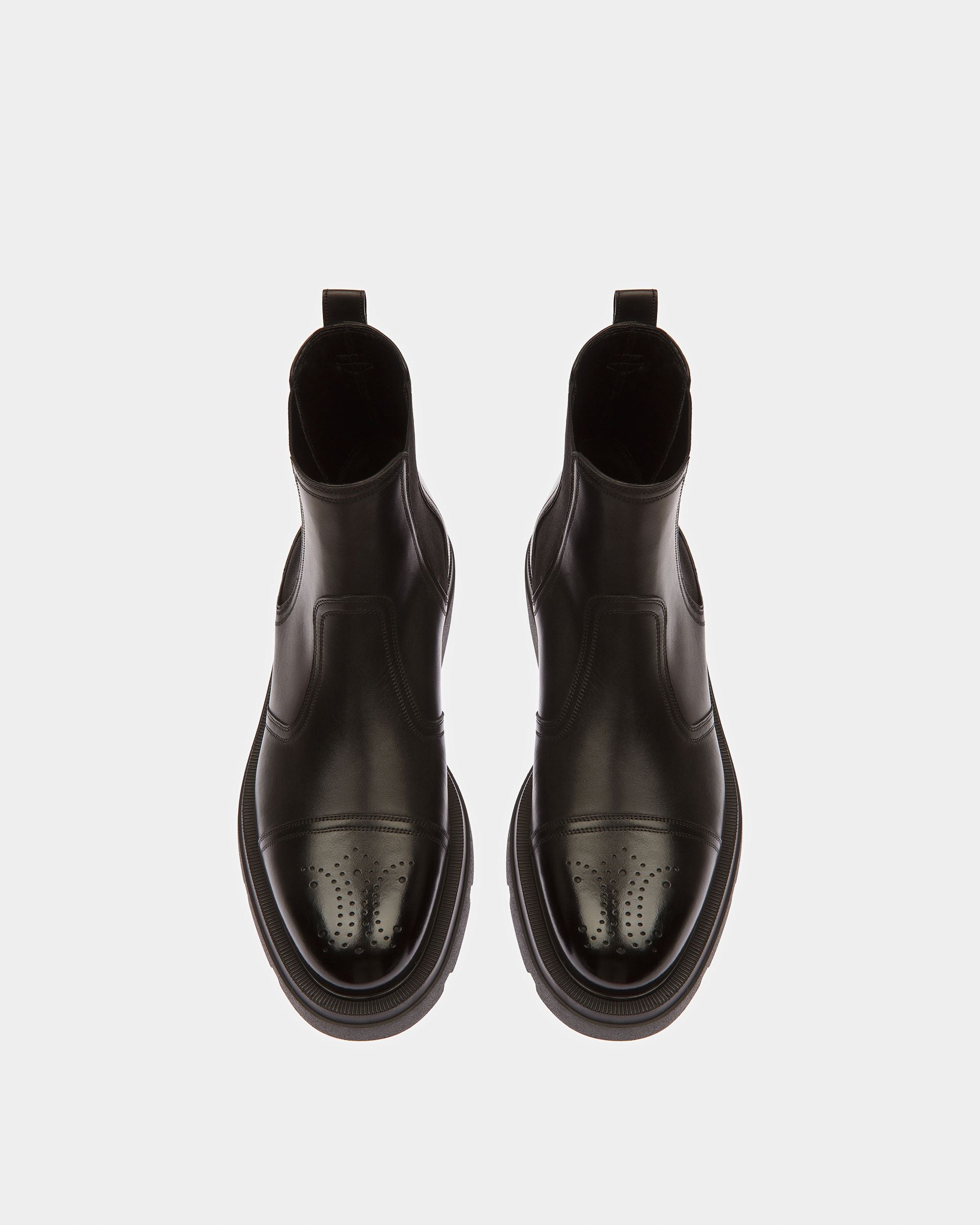Zecron Leather Boots In Black - Men's - Bally - 02