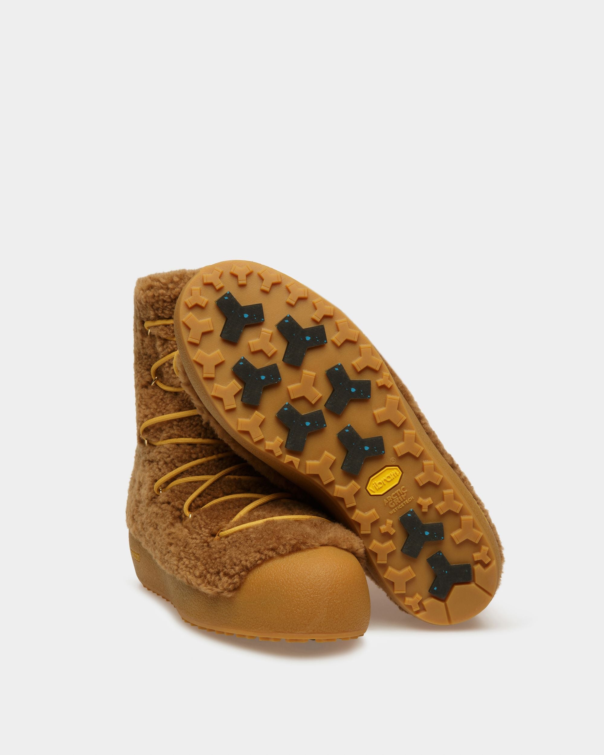 Corviglia Leather Snow Boots In Camel - Men's - Bally - 05