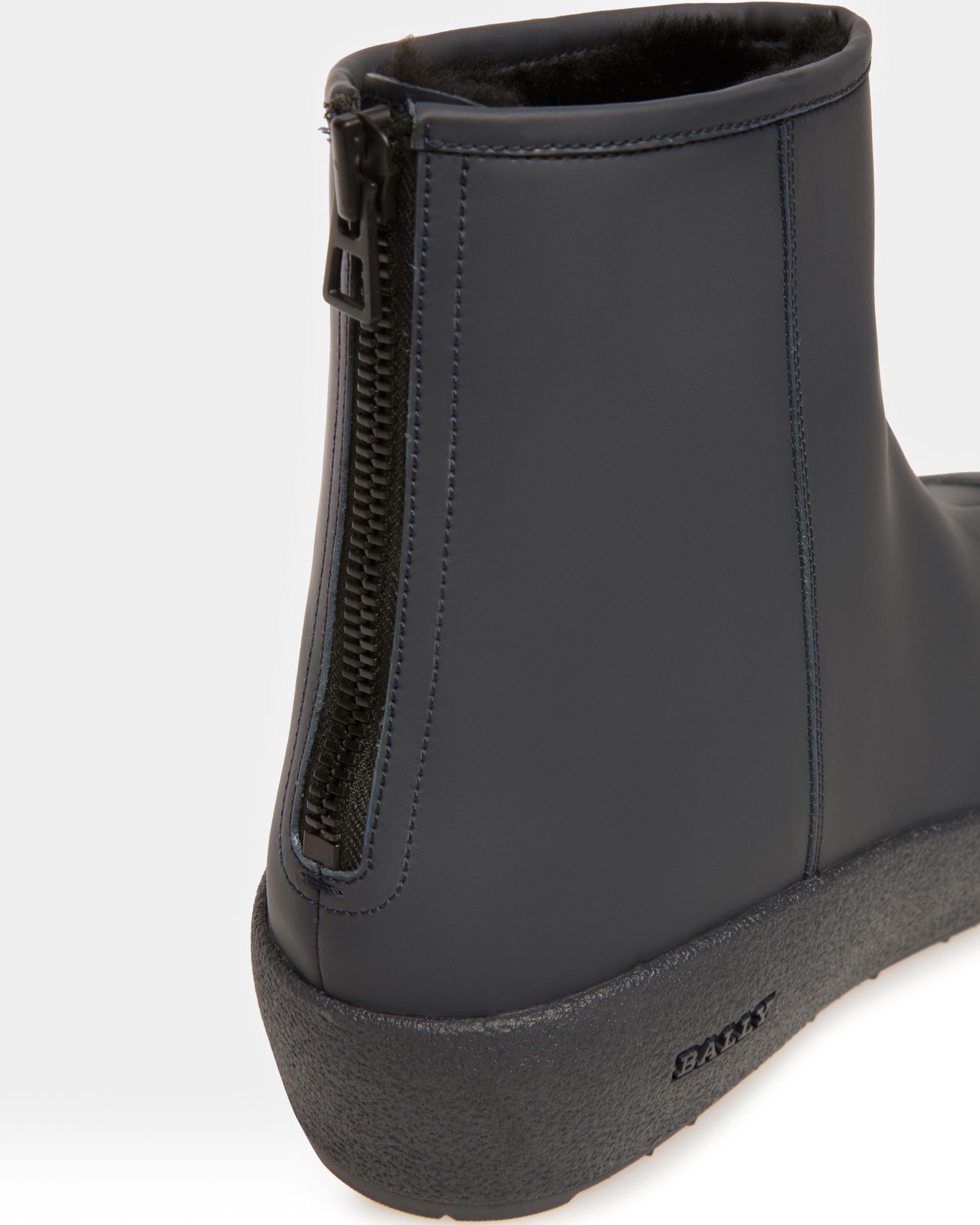 Bernina Leather Snow Boots In Navy - Men's - Bally - 06