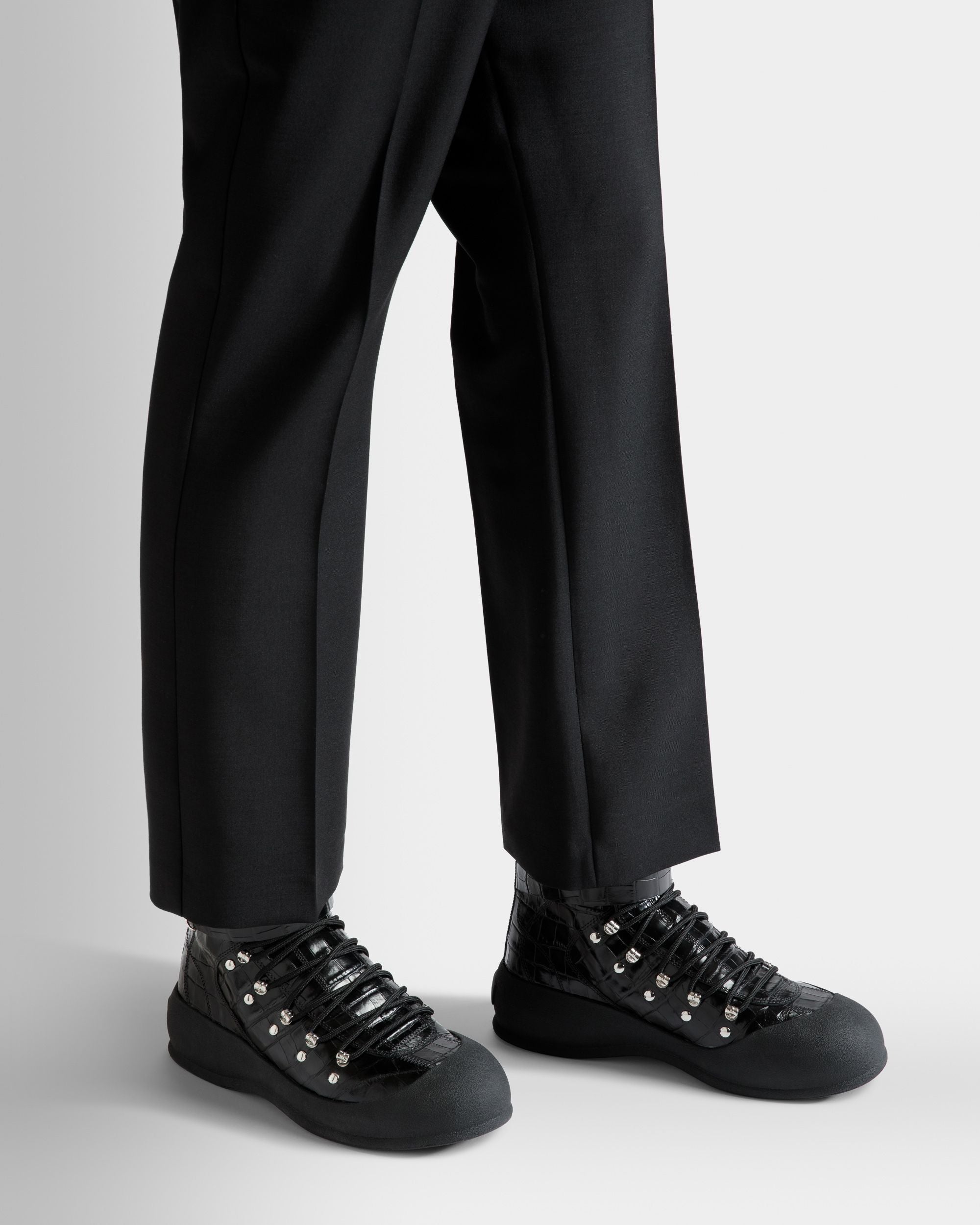 Frei Snow Boots In Black Leather - Men's - Bally - 02