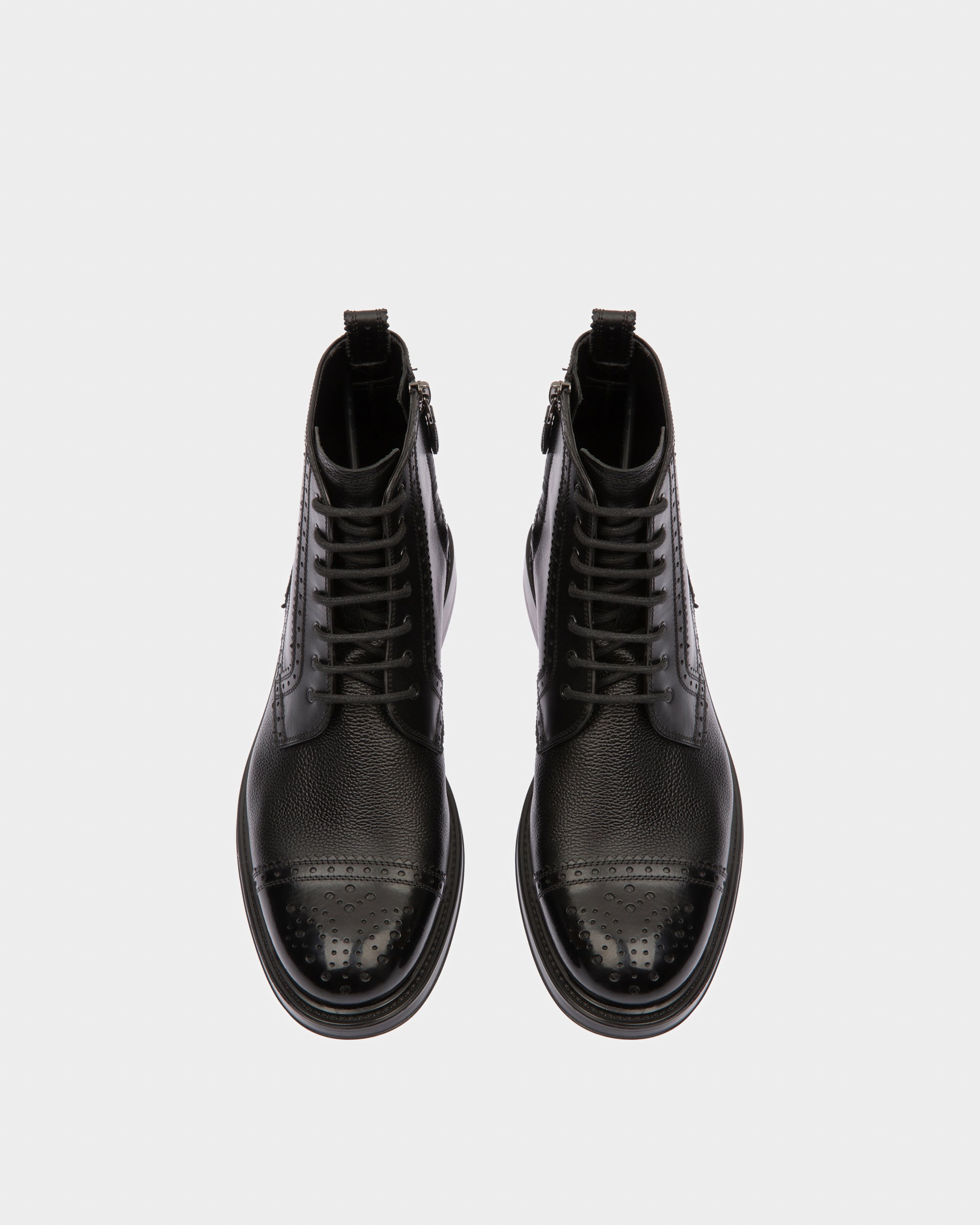 Nicoldon Leather Boots In Black - Men's - Bally - 02