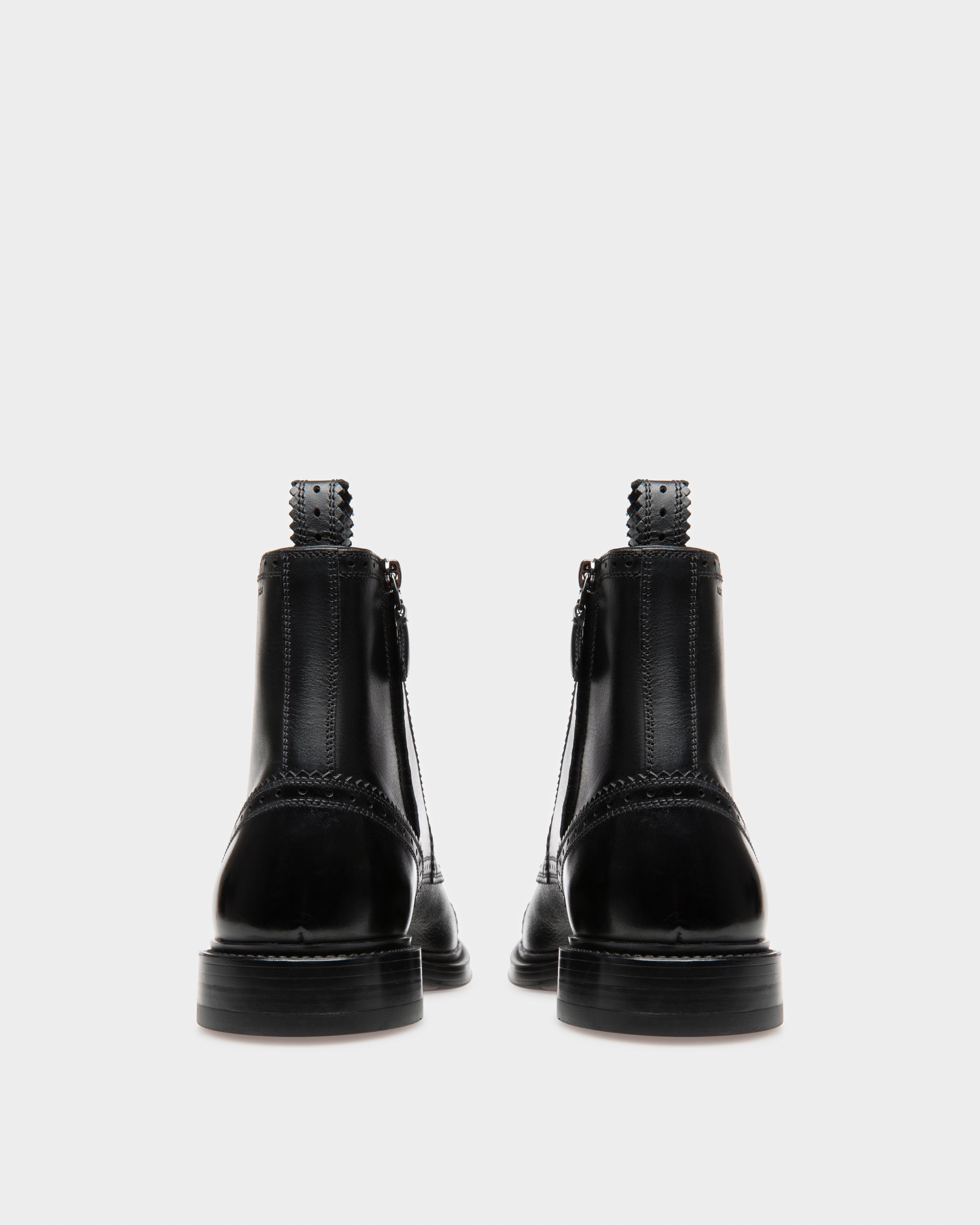 Nicoldon Leather Boots In Black - Men's - Bally - 04