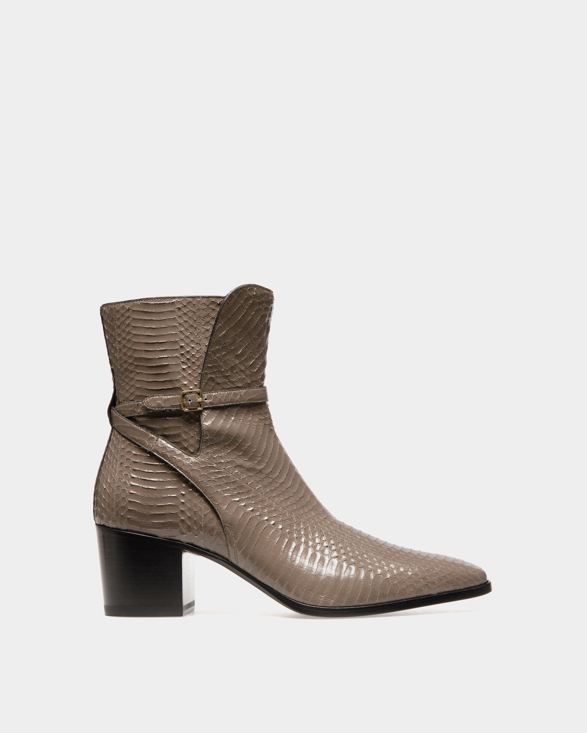 Villy Boots In Grey Leather - Men's - Bally - 01