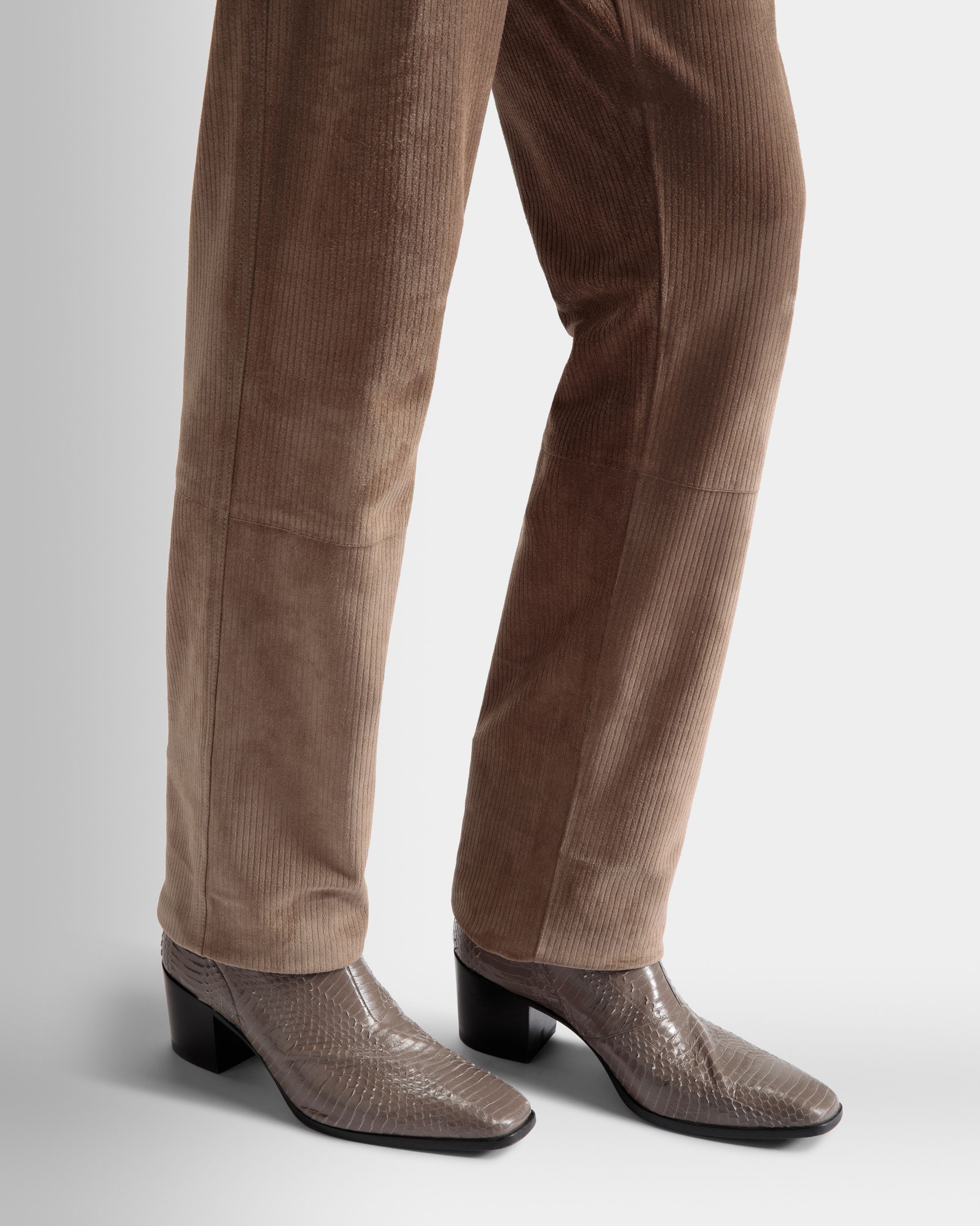 Villy Boots In Grey Leather - Men's - Bally - 02