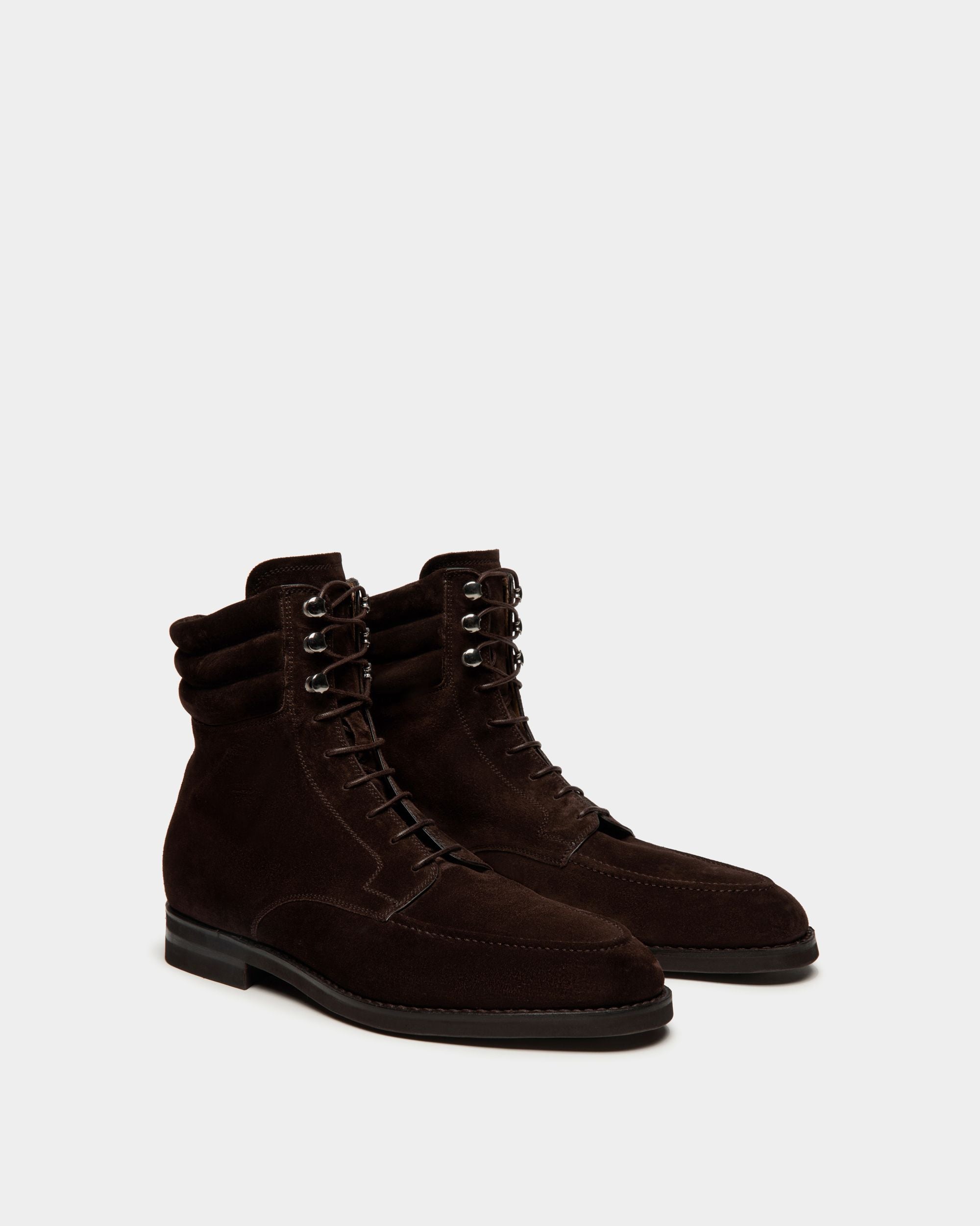 Schoenen Bootie in Ebano Suede - Men's - Bally - 02