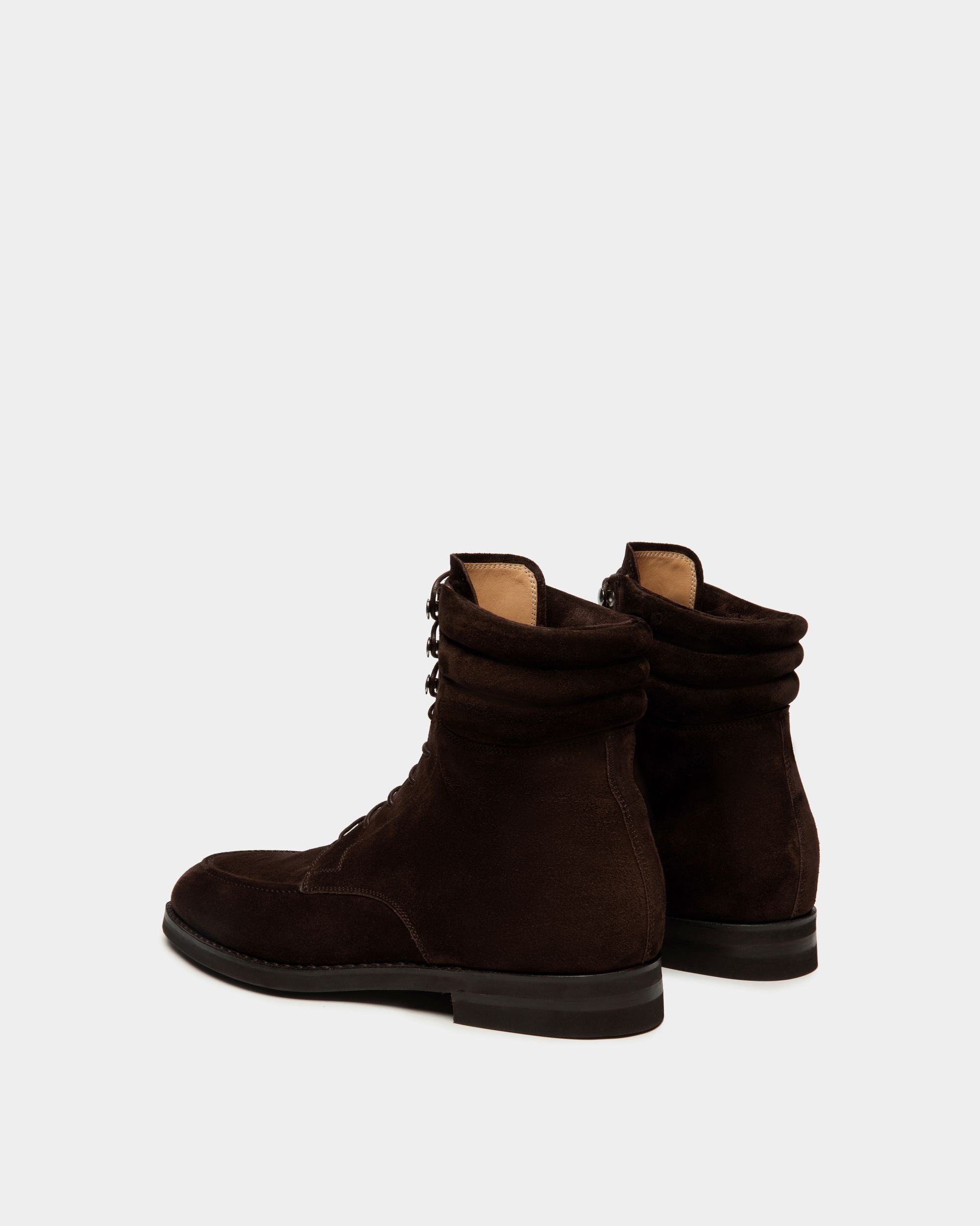 Schoenen Bootie in Ebano Suede - Men's - Bally - 03