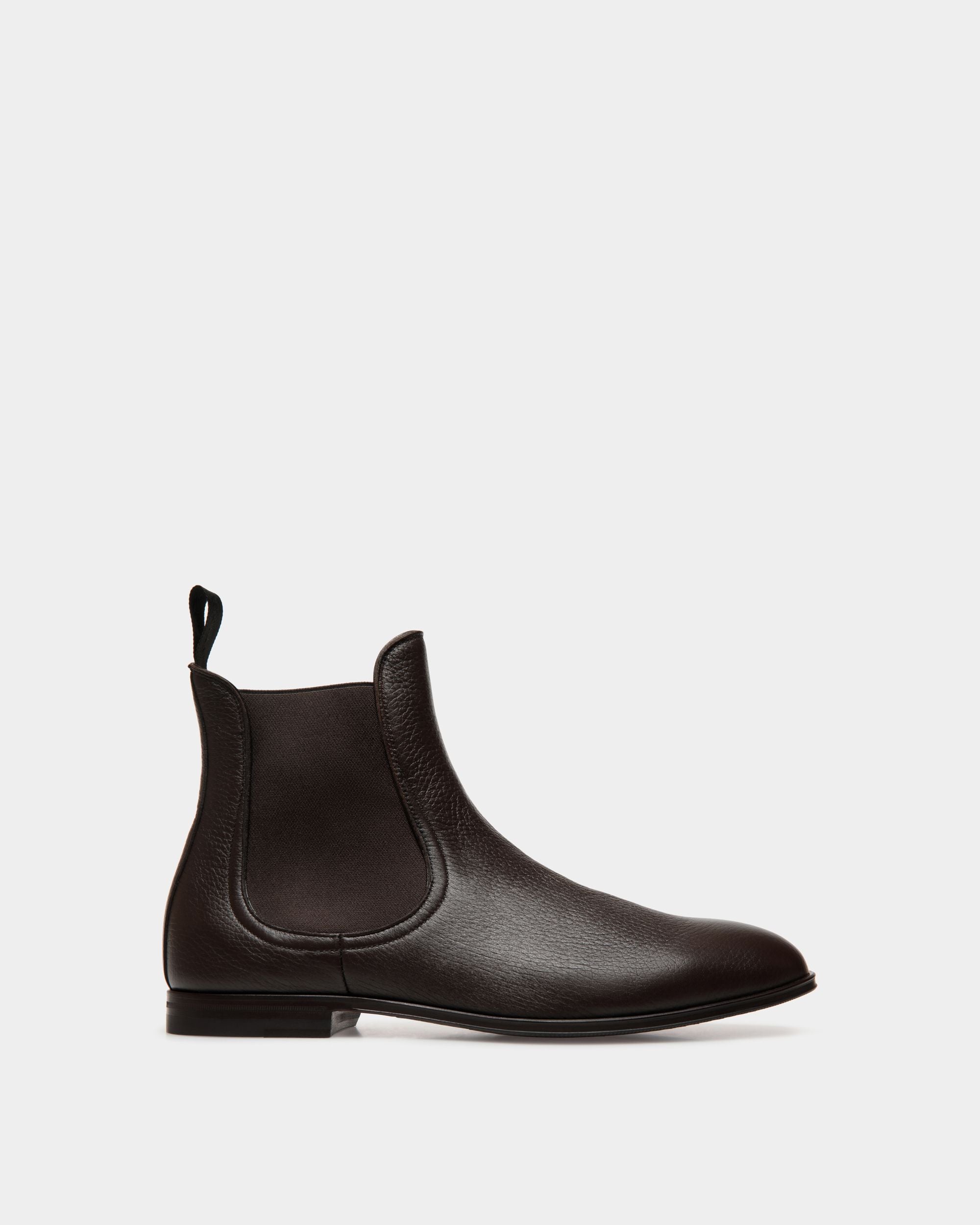 Westminster Bootie In Ebano Deer Leather - Men's - Bally - 01