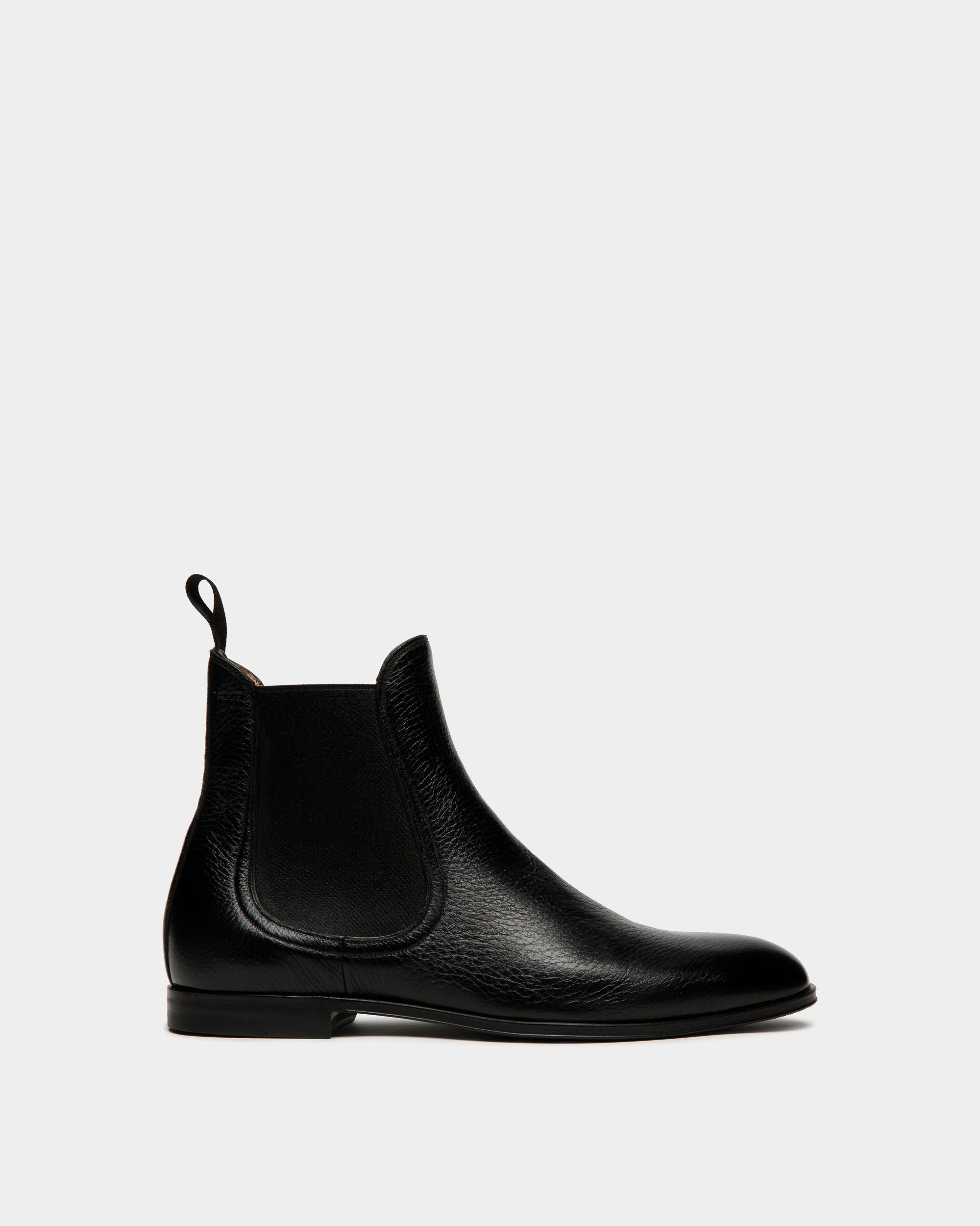 Westminster Bootie In Black Deer Leather - Men's - Bally - 01
