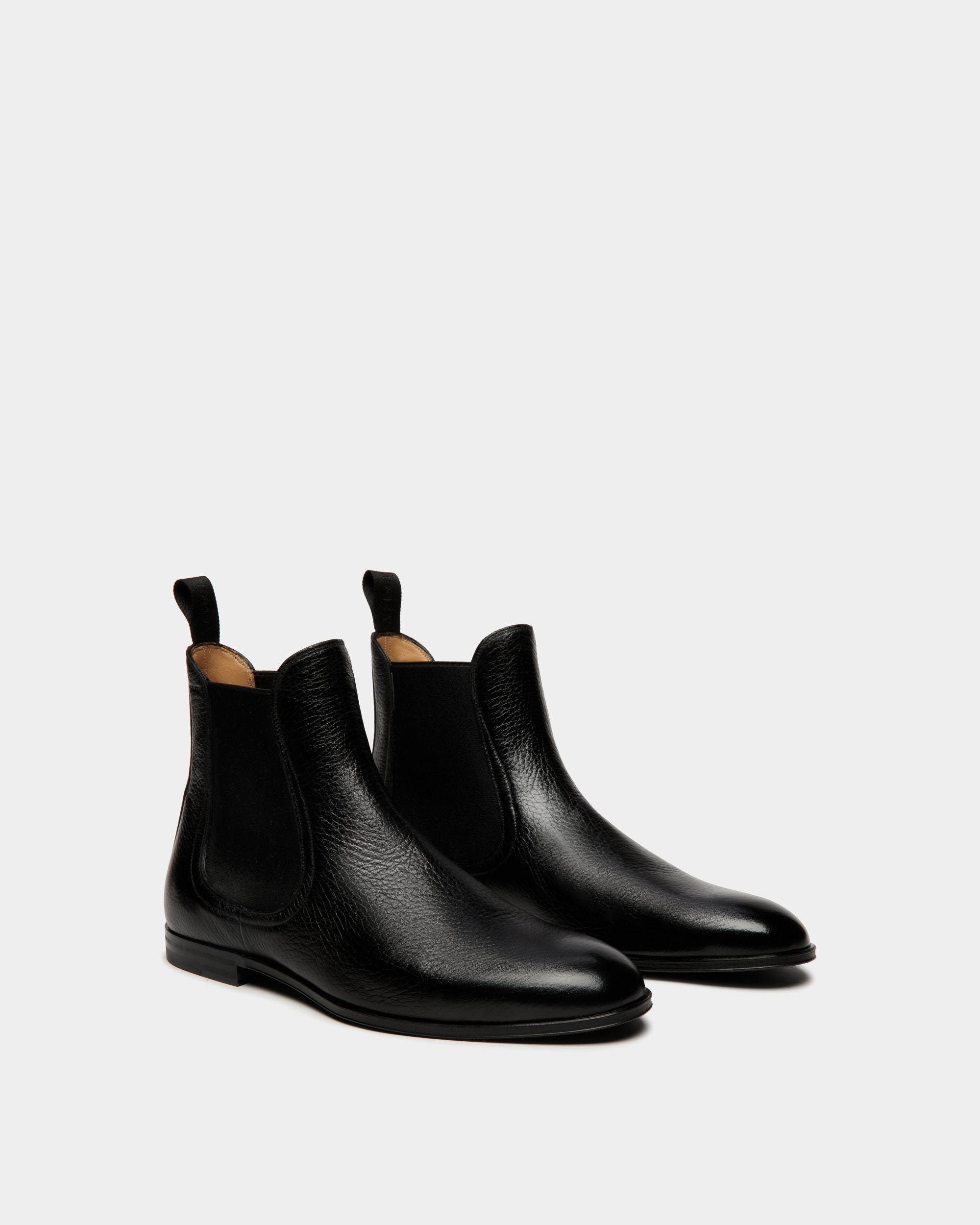 Westminster Bootie In Black Deer Leather - Men's - Bally - 02