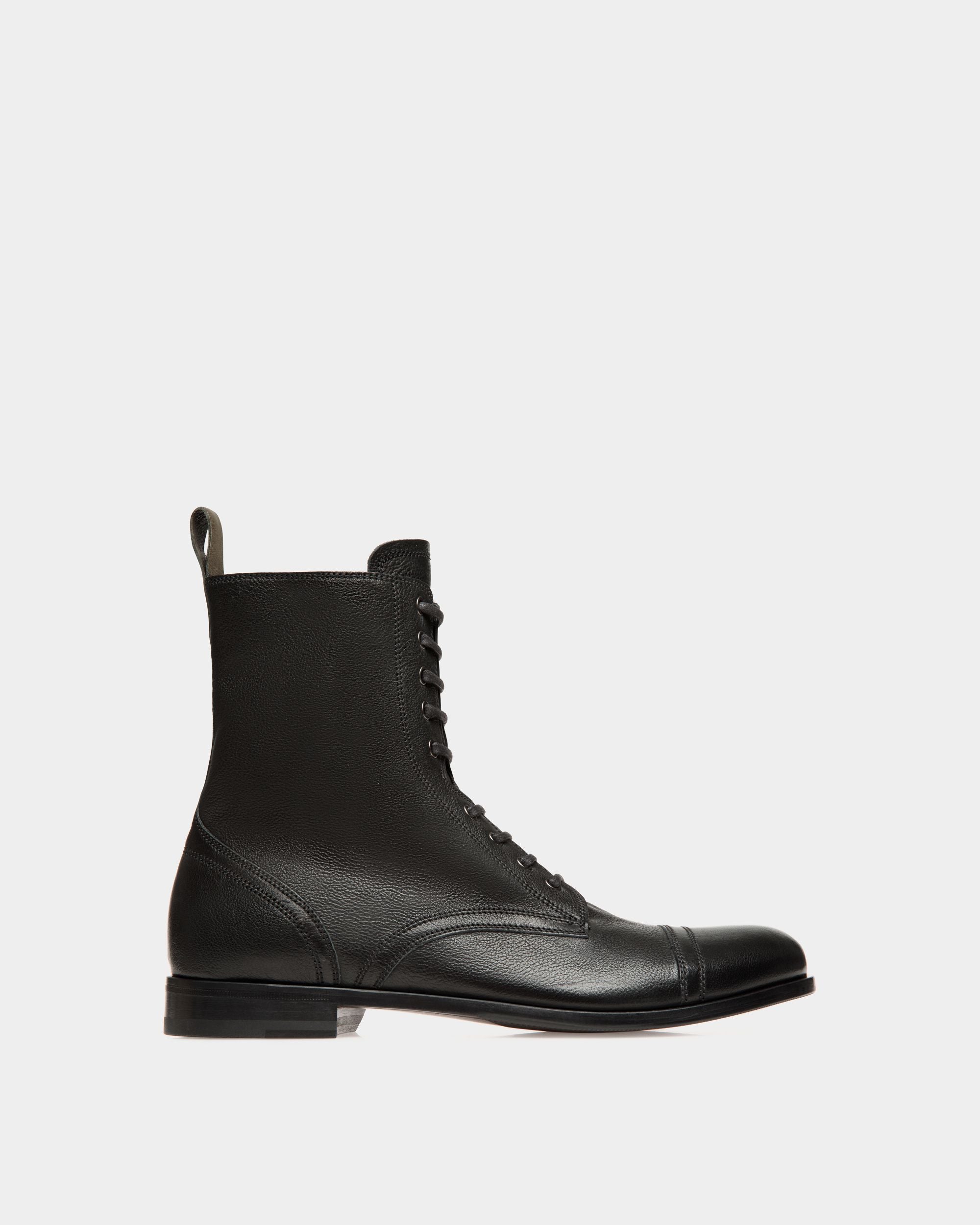 Adrien Brody Travel Collection Bootie In Black Leather - Men's - Bally - 01