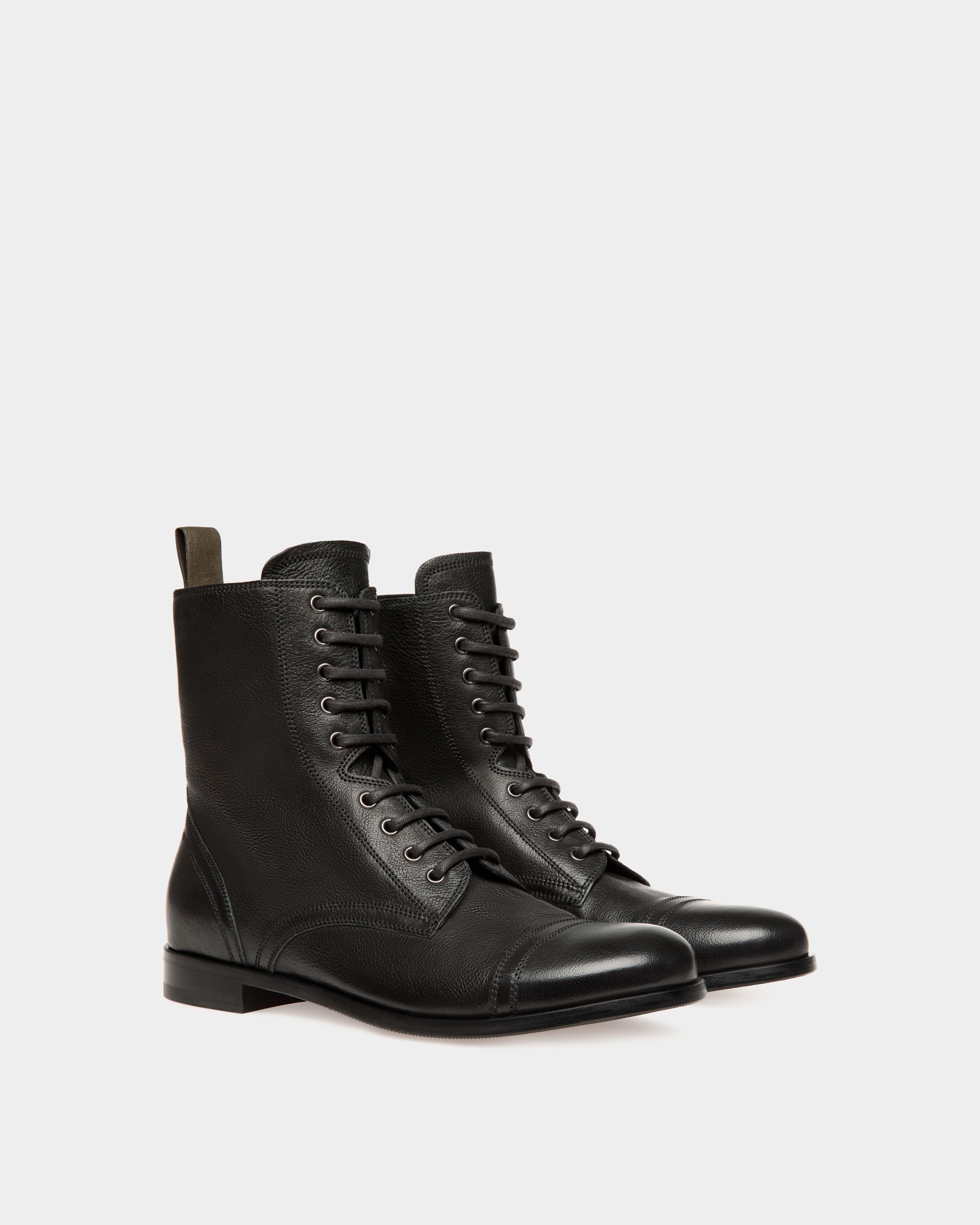 Adrien Brody Travel Collection Bootie In Black Leather - Men's - Bally - 03