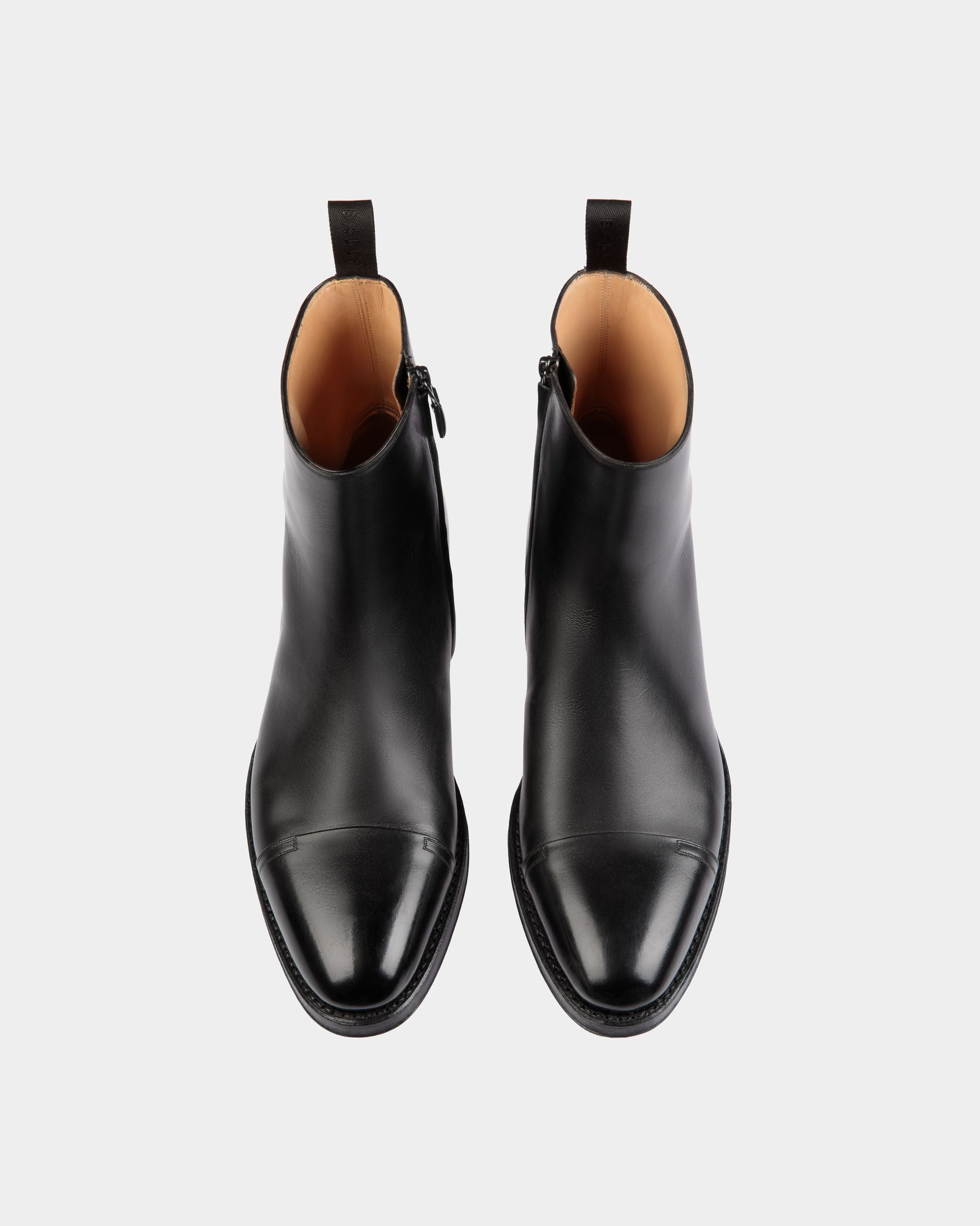 Adrien Brody Travel Collection Bootie In Black Leather - Men's - Bally - 05