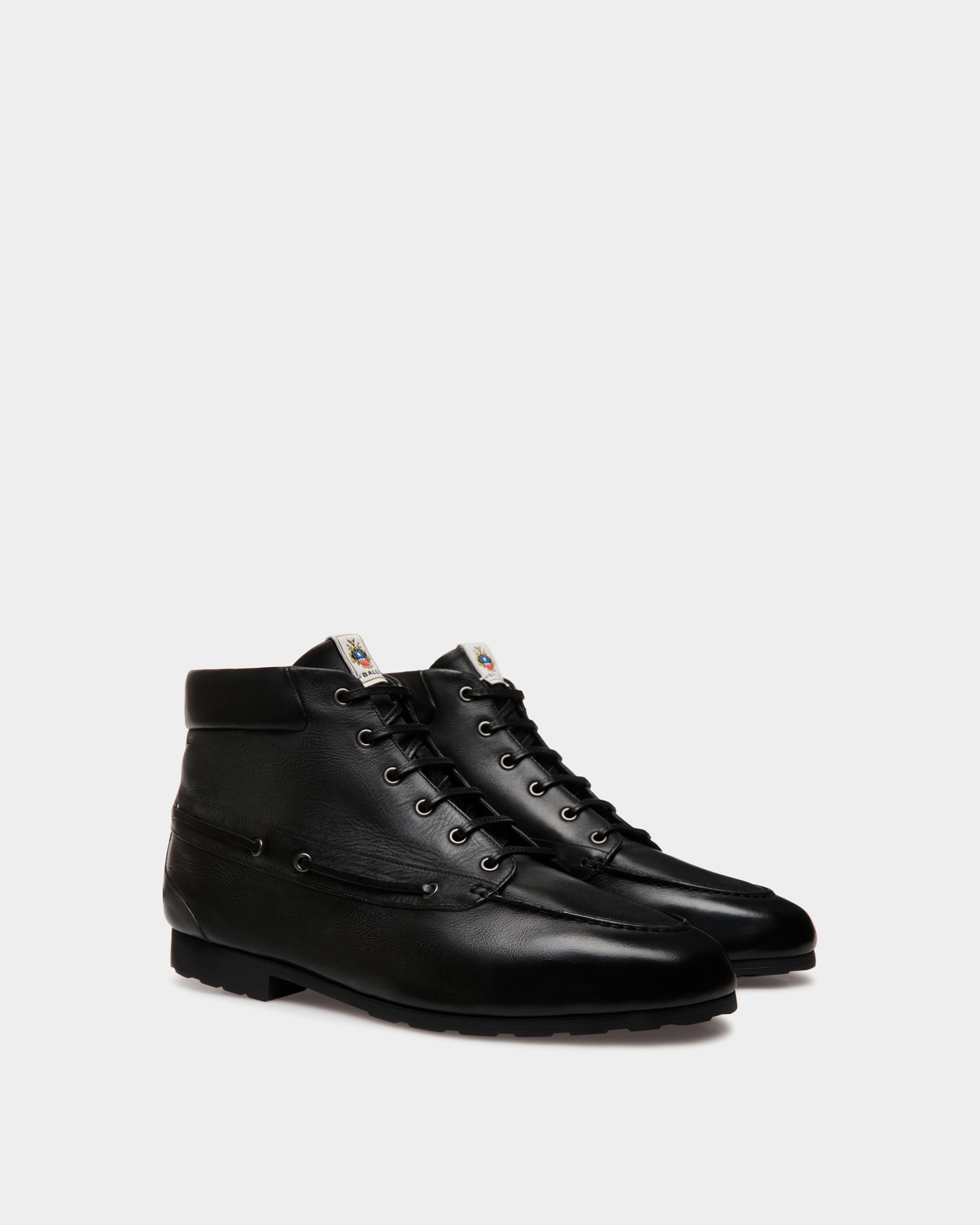 Plume Bootie In Black Leather - Men's - Bally - 03