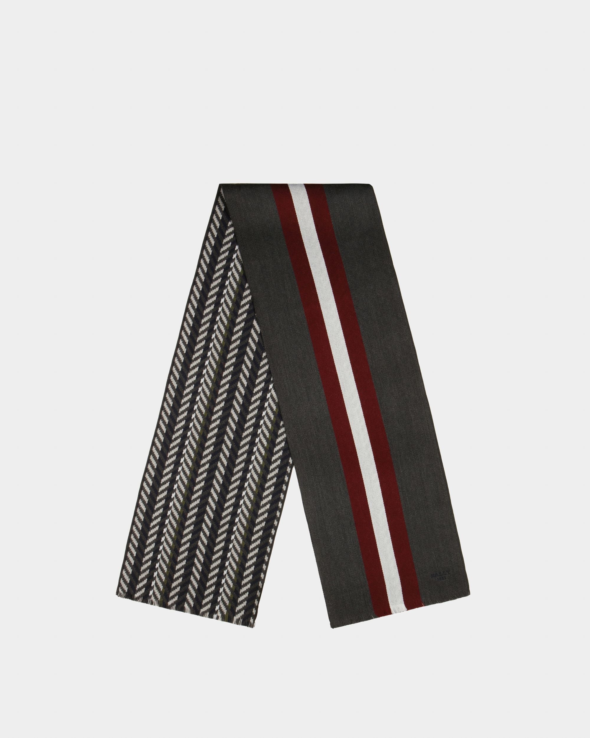 Bally Stripe Chevron Scarf - Men's - Bally - 01