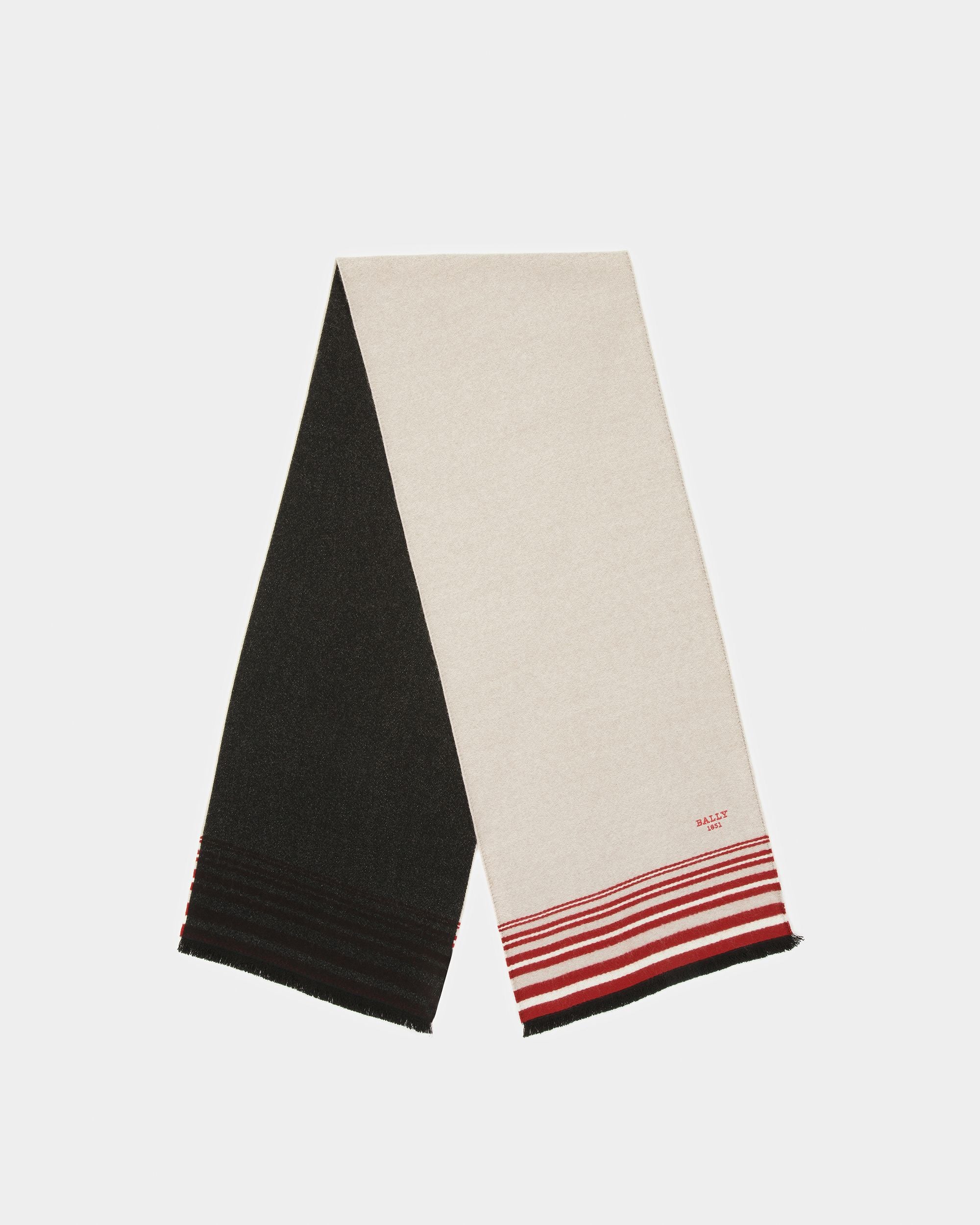 Stripe Pattern Scarf - Men's - Bally - 01
