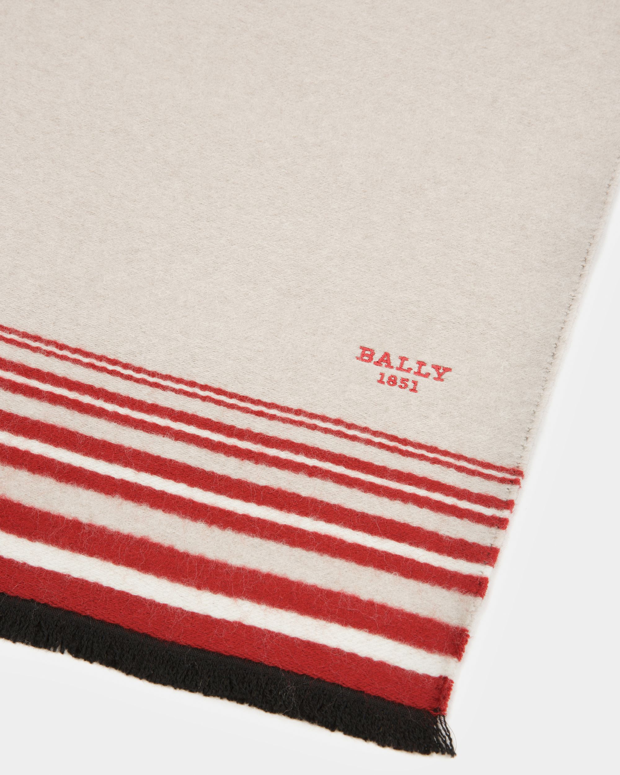 Stripe Pattern Scarf - Men's - Bally - 02