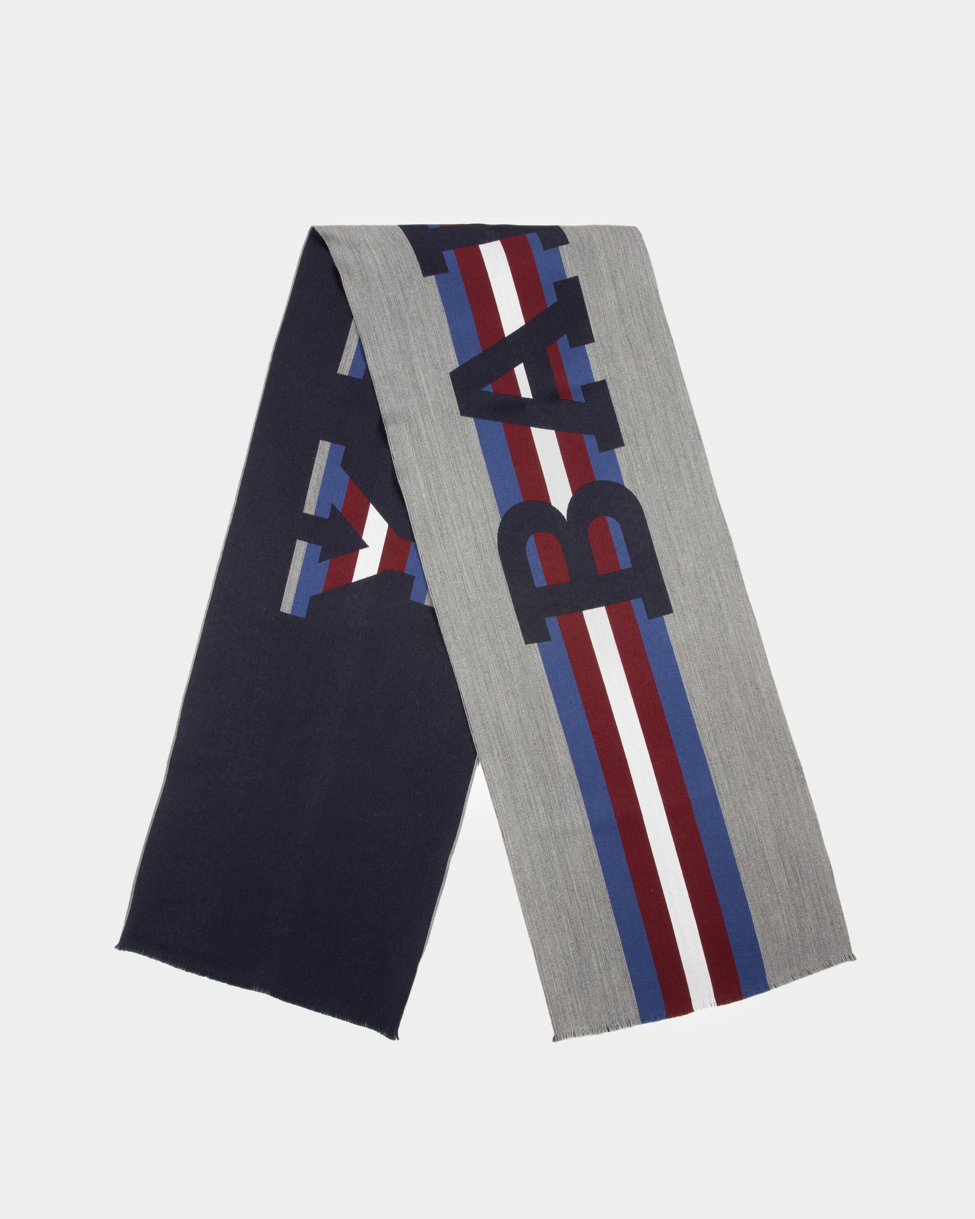 Bally Stripe Silk Blend Scarf - Men's - Bally - 01
