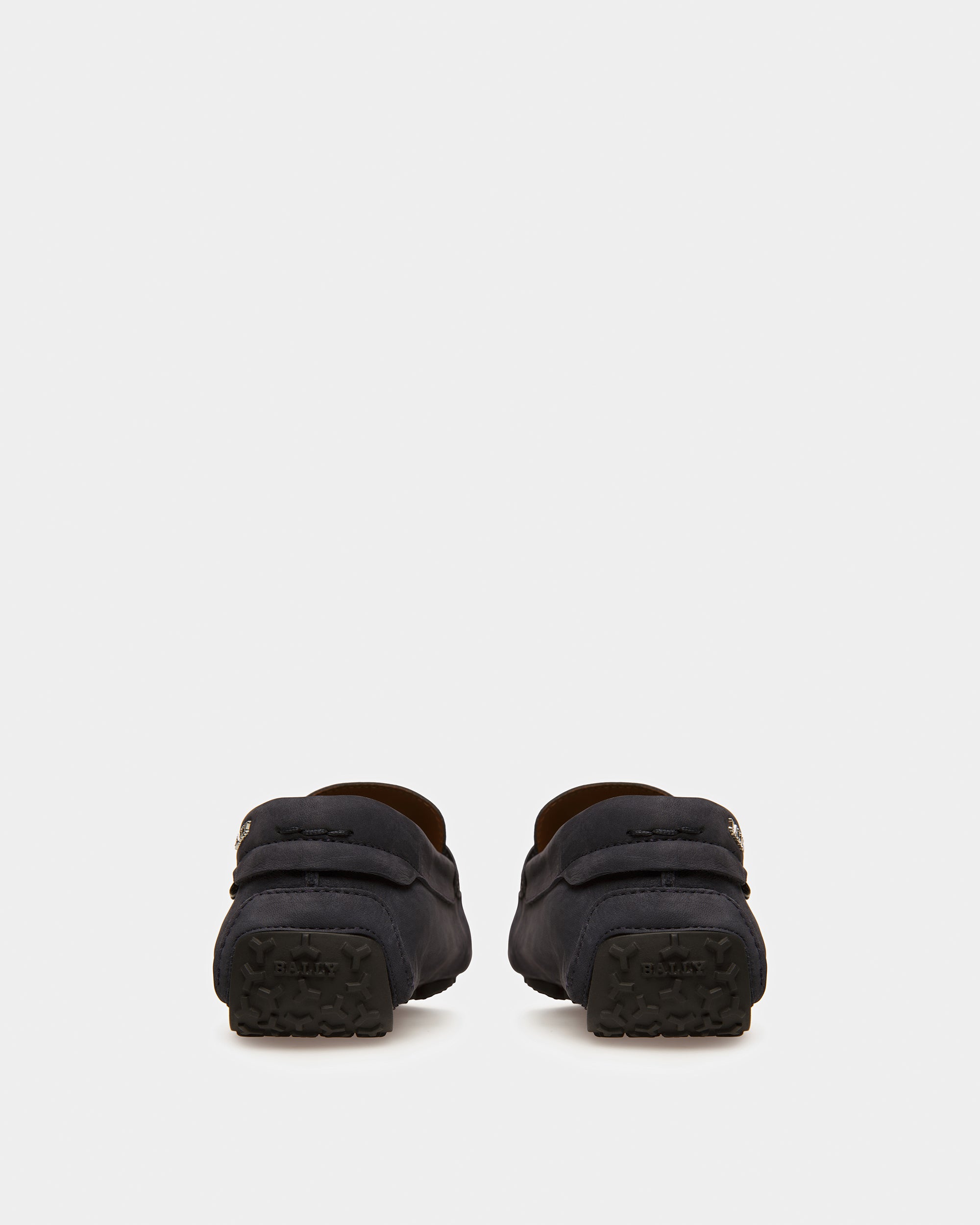 Pier Leather Drivers In Midnight - Men's - Bally - 03