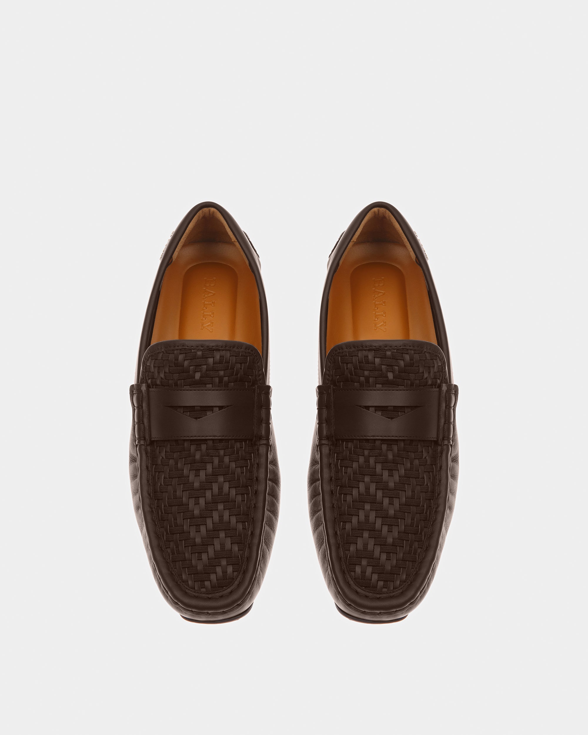 Pilos Leather Drivers In Brown - Men's - Bally - 02