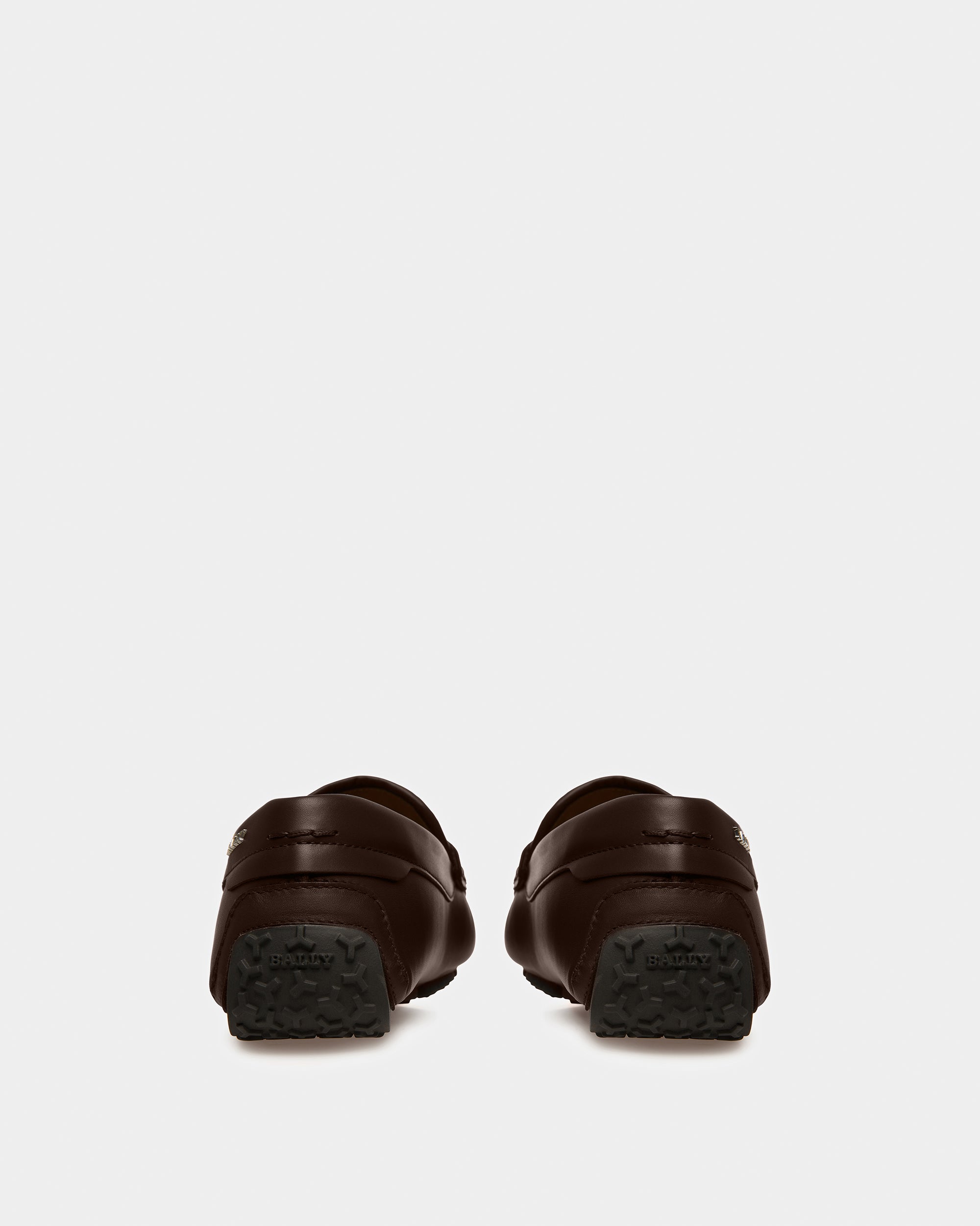 Pilos Leather Drivers In Brown - Men's - Bally - 04