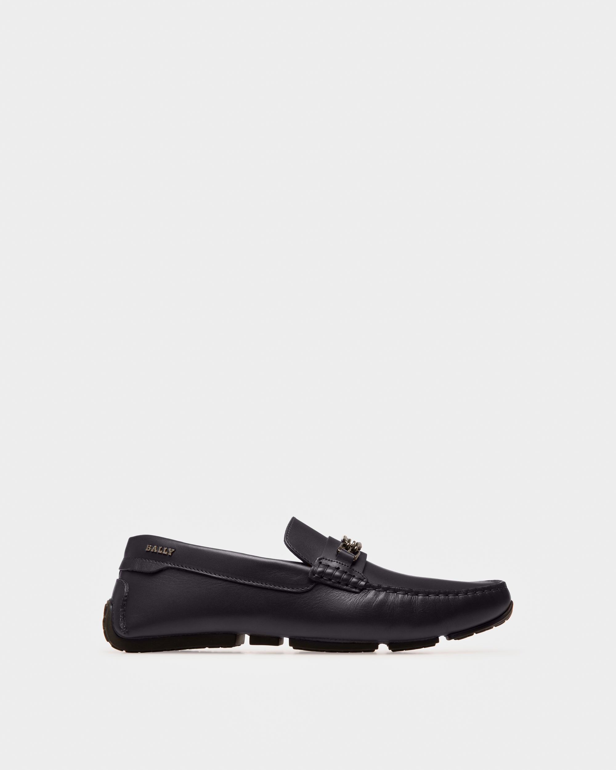 Philip Leather Drivers In Navy - Men's - Bally - 01