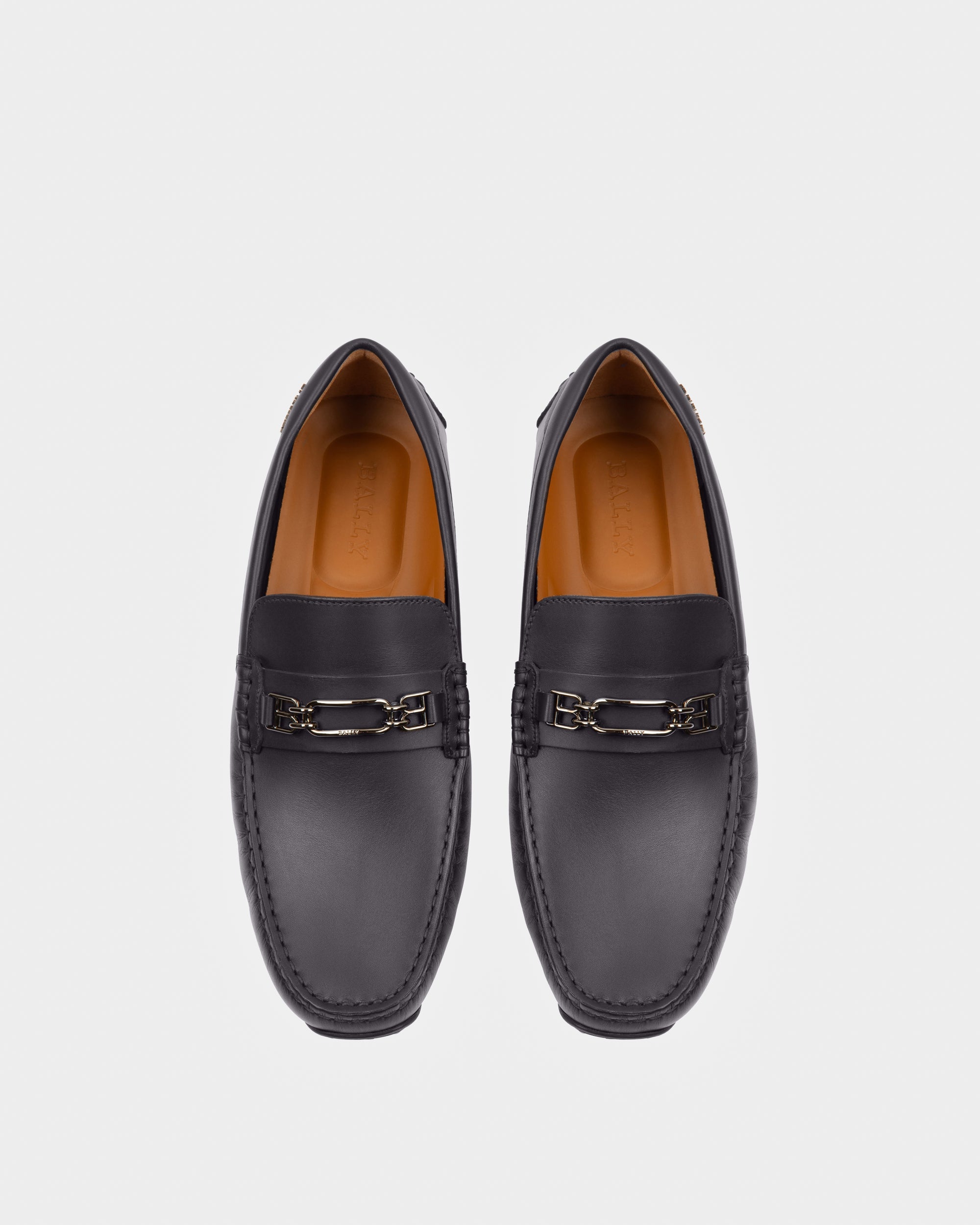 Philip Leather Drivers In Navy - Men's - Bally - 02