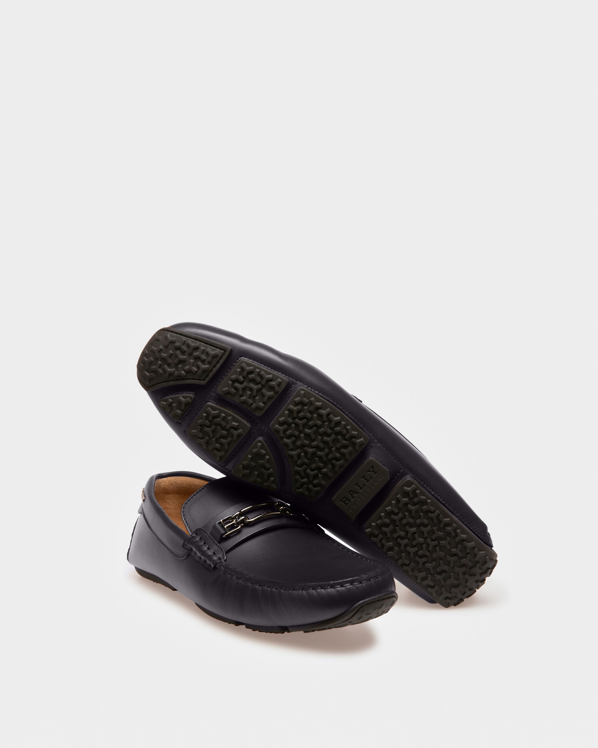 Philip Leather Drivers In Navy - Men's - Bally - 04