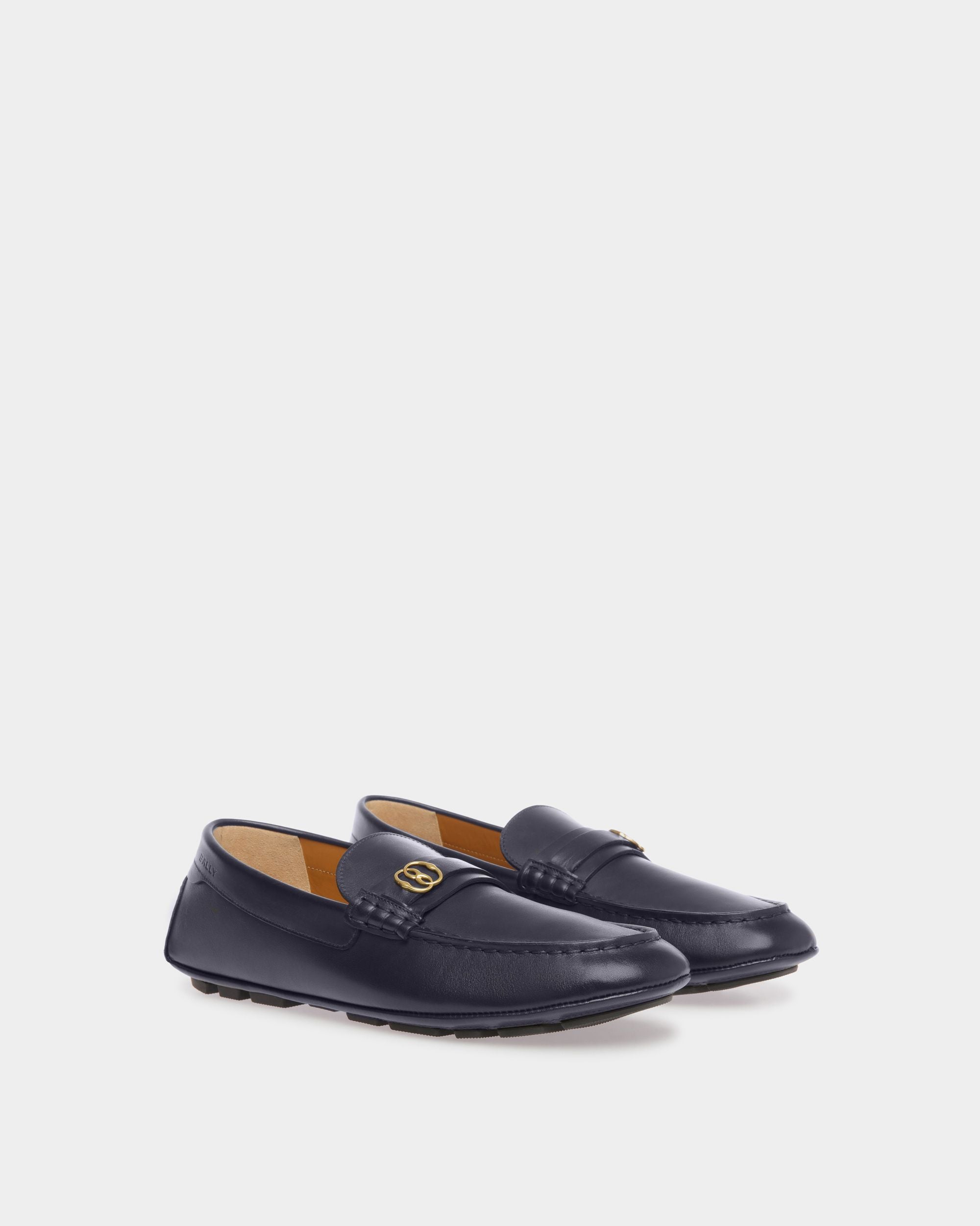 Kerbs Drivers In Midnight Leather - Men's - Bally - 02