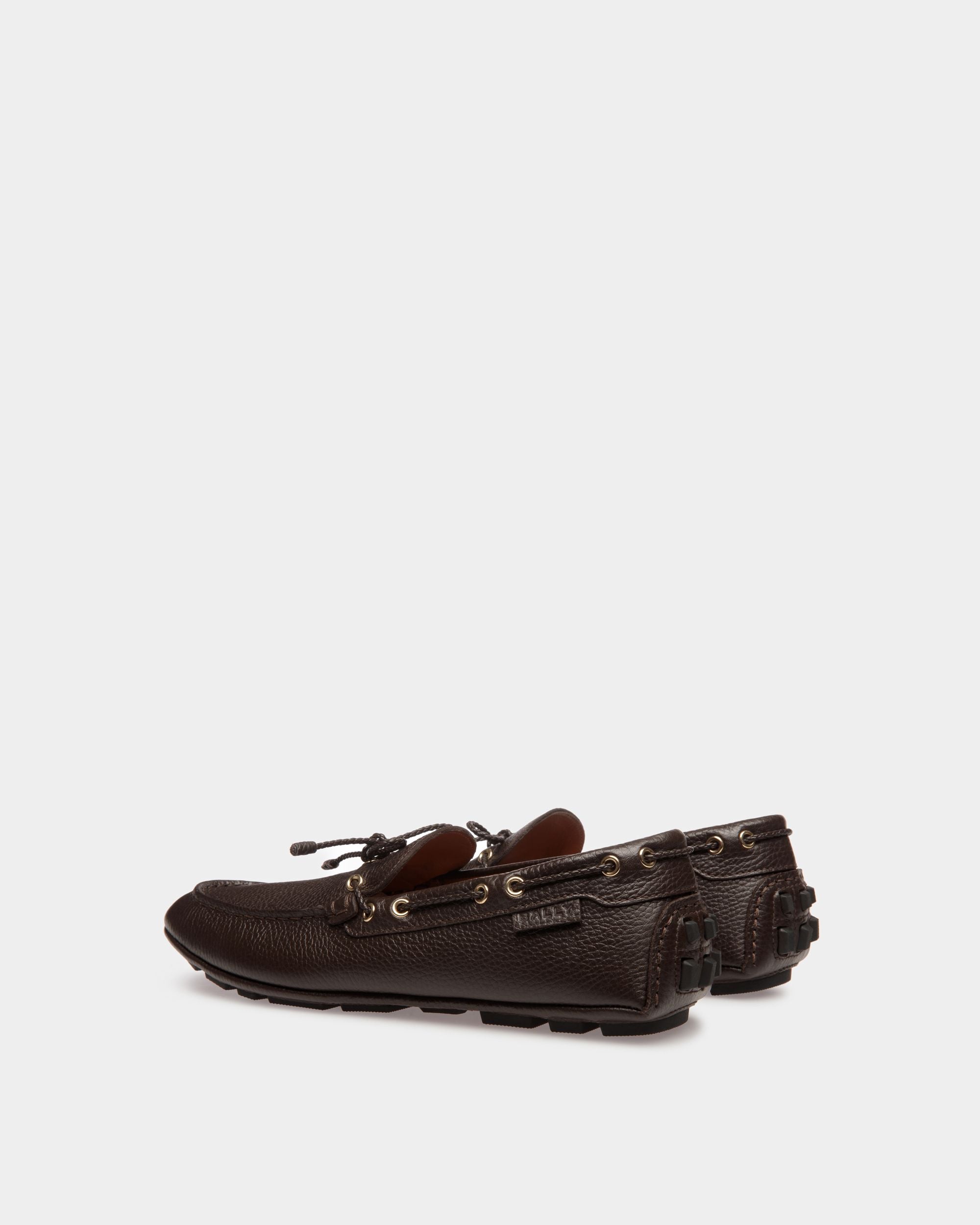 Kerbs Drivers In Brown Leather - Men's - Bally - 03