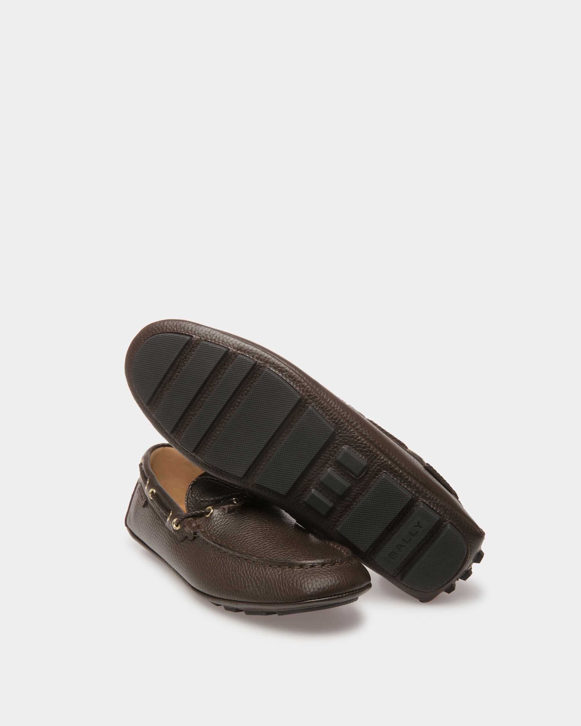 Kerbs Drivers In Brown Leather - Men's - Bally - 04