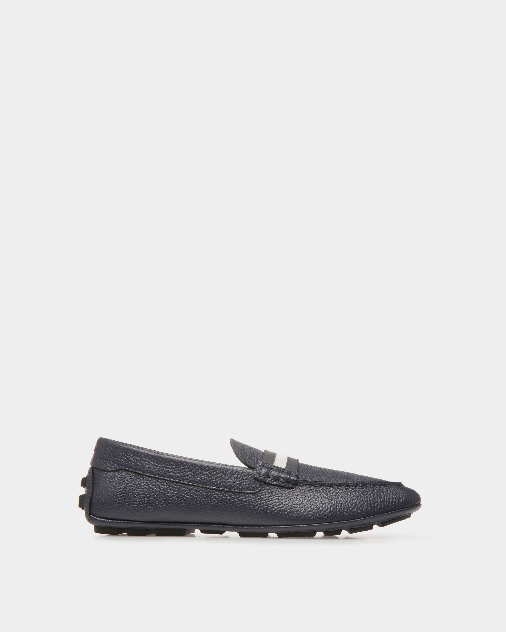 Kerbs Drivers In Midnight Leather - Men's - Bally - 01