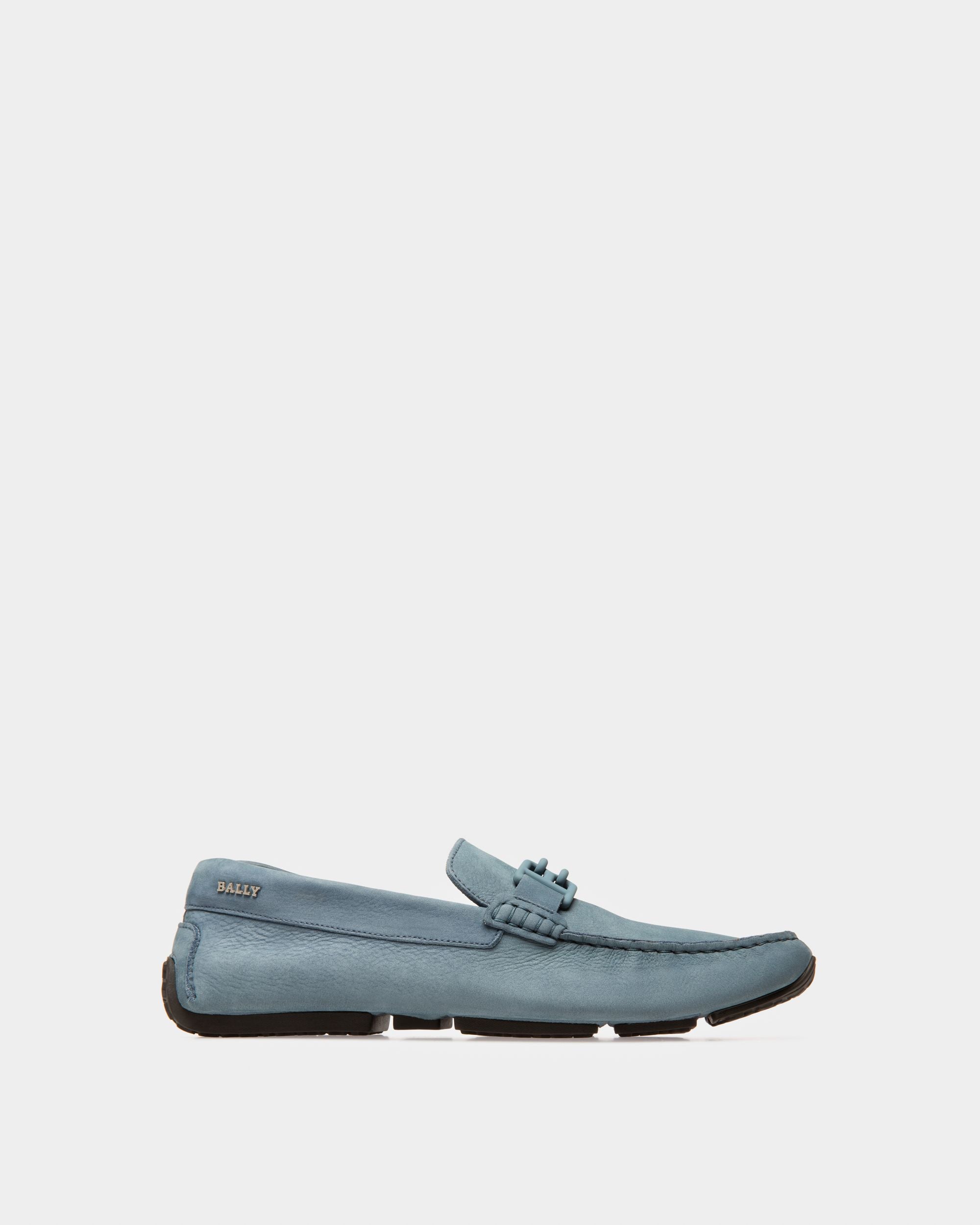 Parsal Leather Drivers In Blue - Men's - Bally - 01