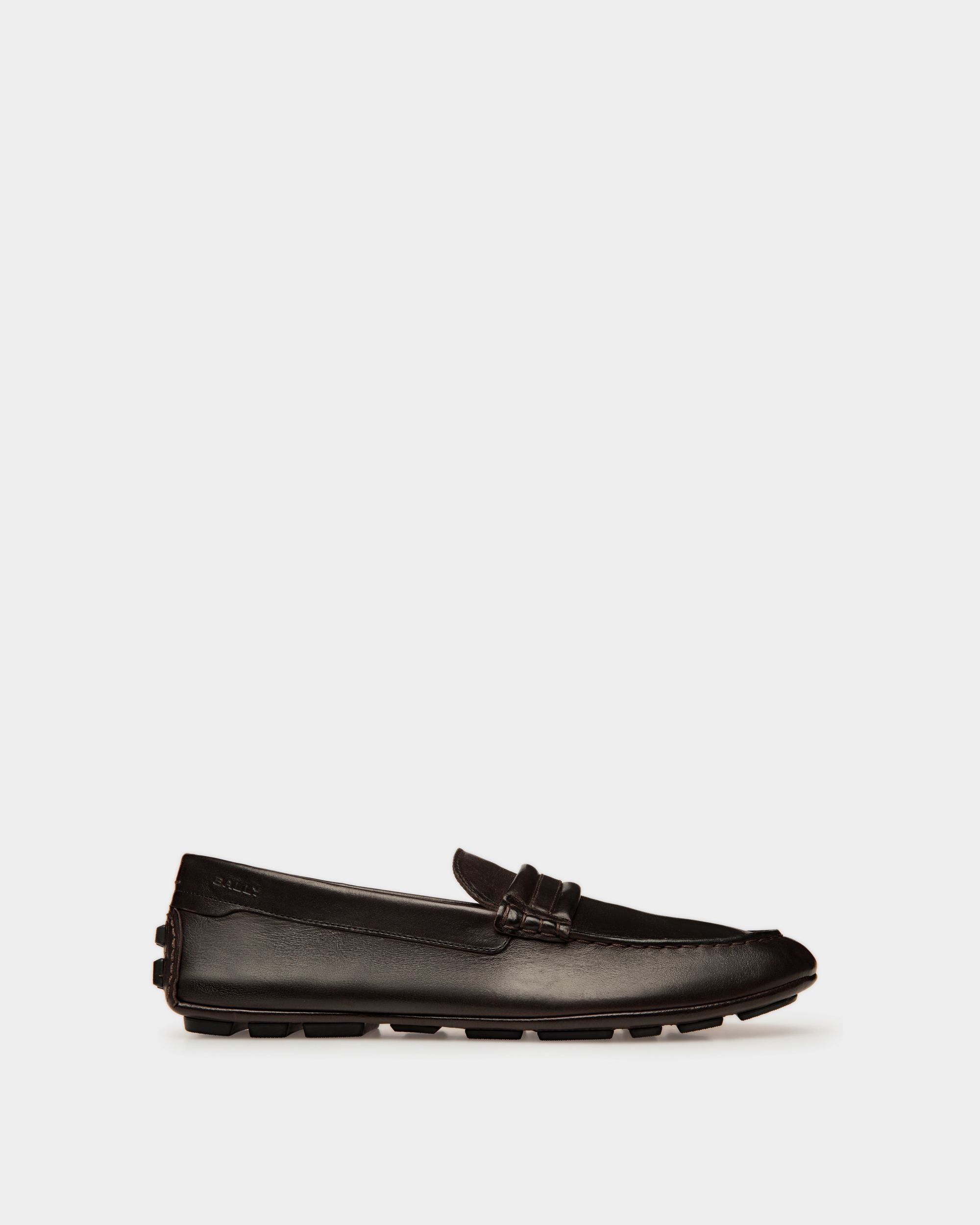 Kerbs Driver in Ebony Leather - Men's - Bally - 01