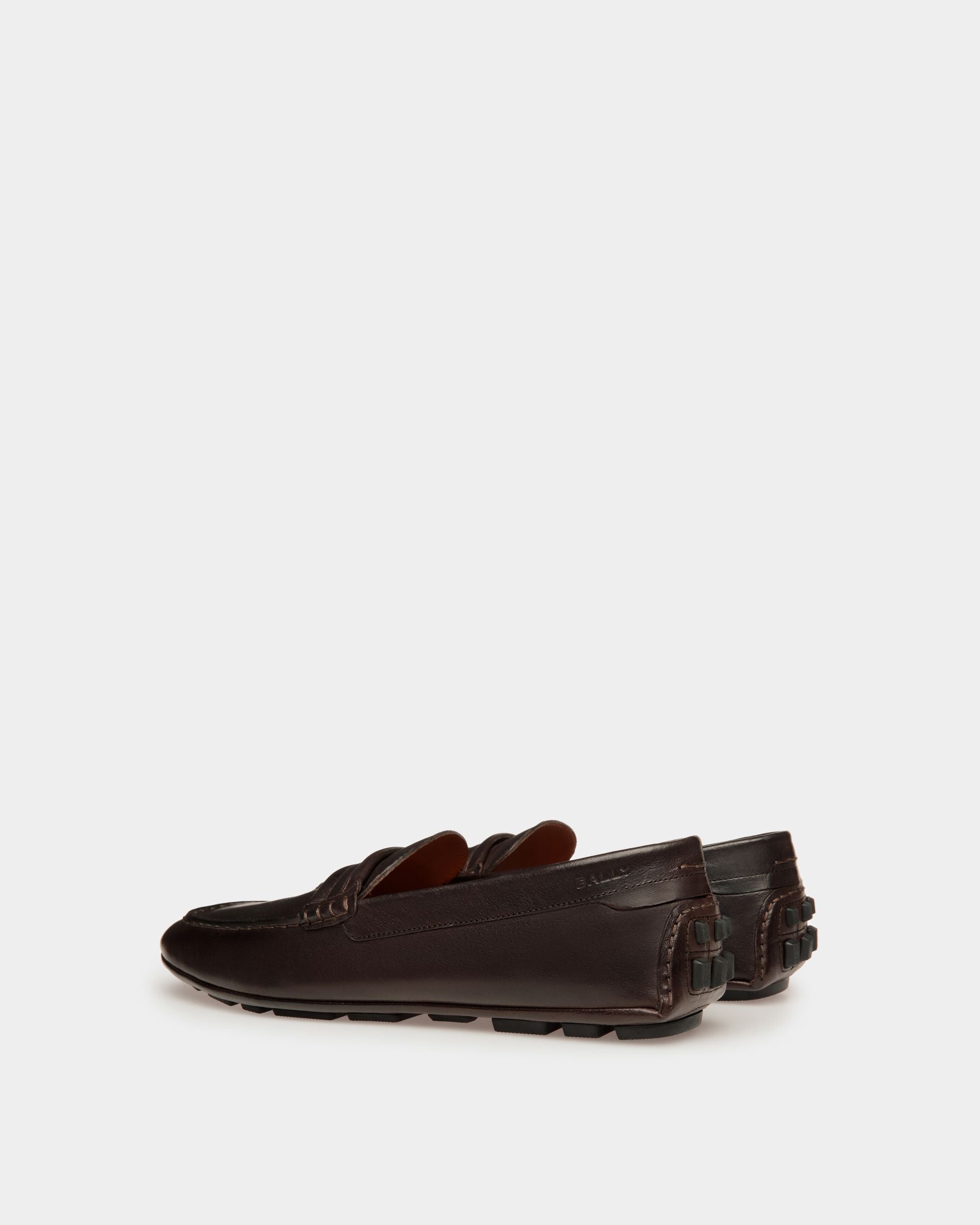 Kerbs Driver in Ebony Leather - Men's - Bally - 04