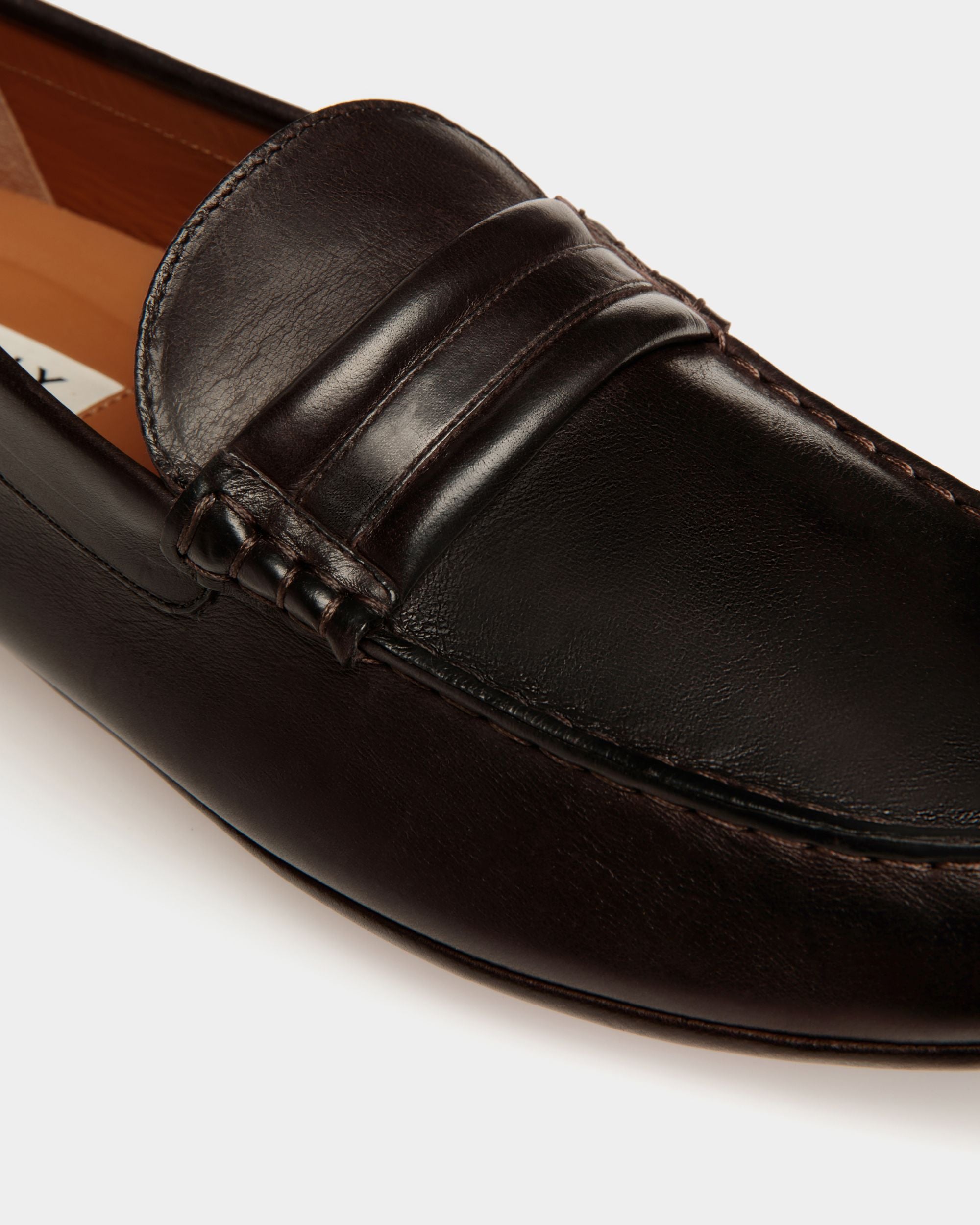 Kerbs Driver in Ebony Leather - Men's - Bally - 05