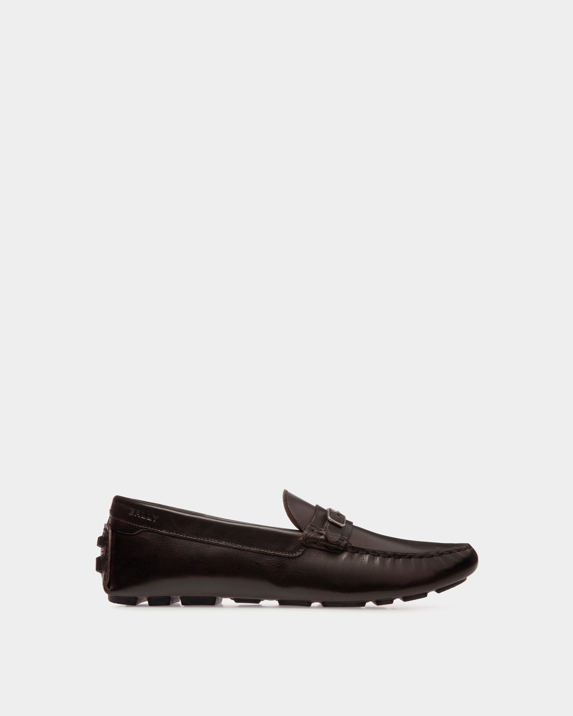 Kerbs Driver in Ebano Leather - Men's - Bally - 01